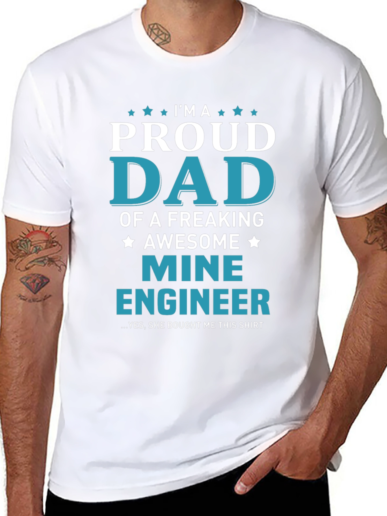 Proud Dad of a Mine Engineer T-Shirt