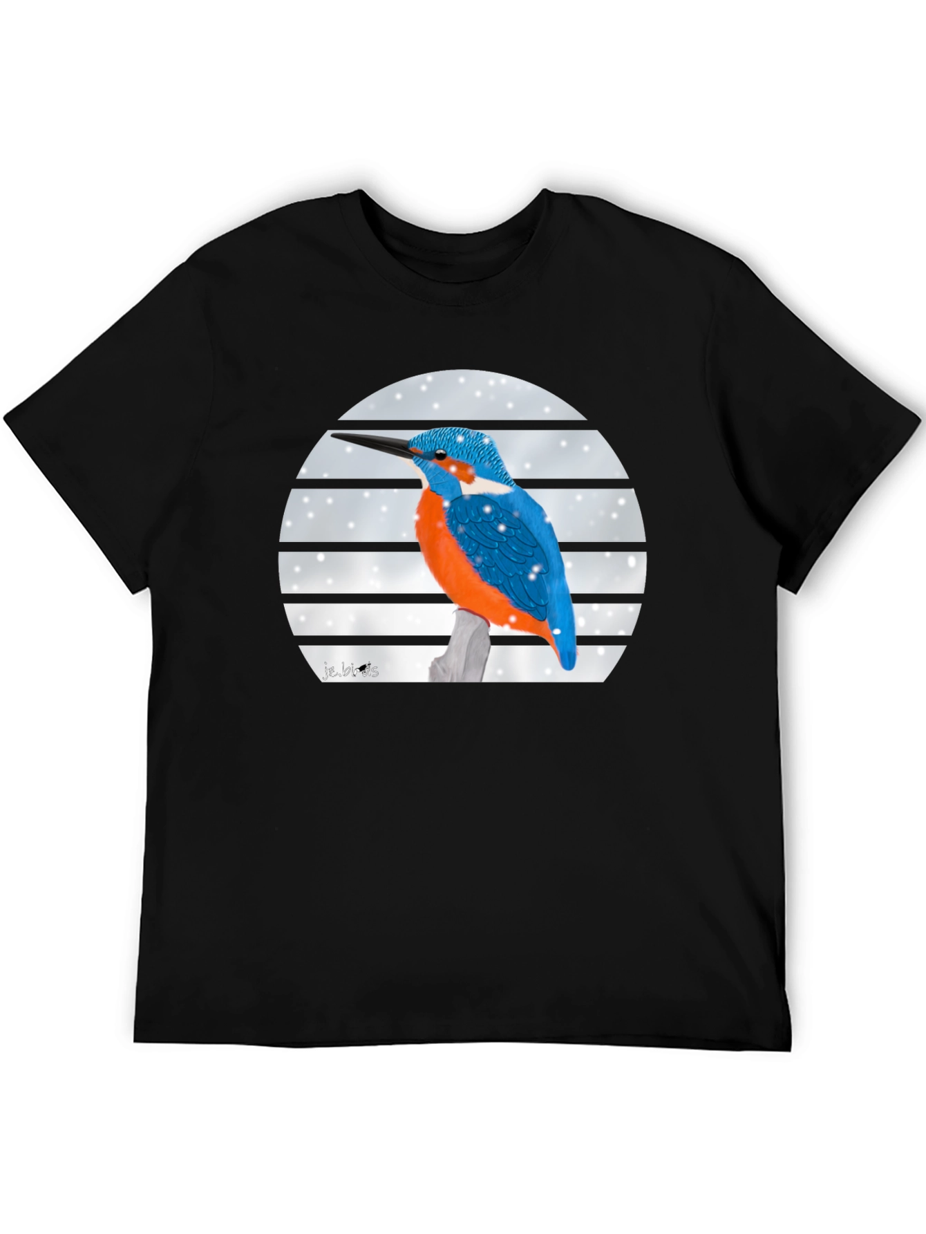 Kingfisher Bird Graphic T-Shirt