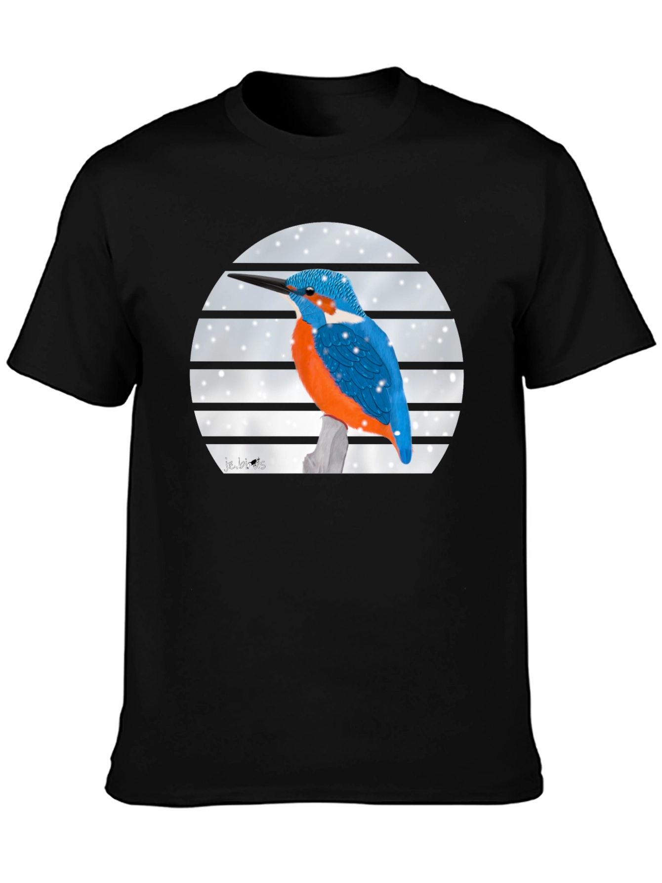 Kingfisher Bird Graphic T-Shirt