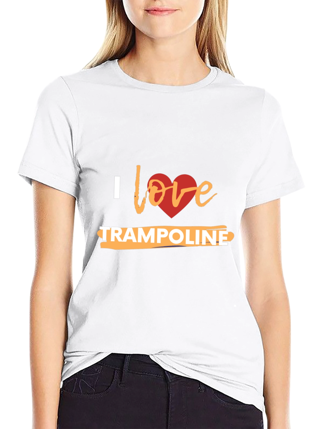 I Love Trampoline Graphic T-Shirt