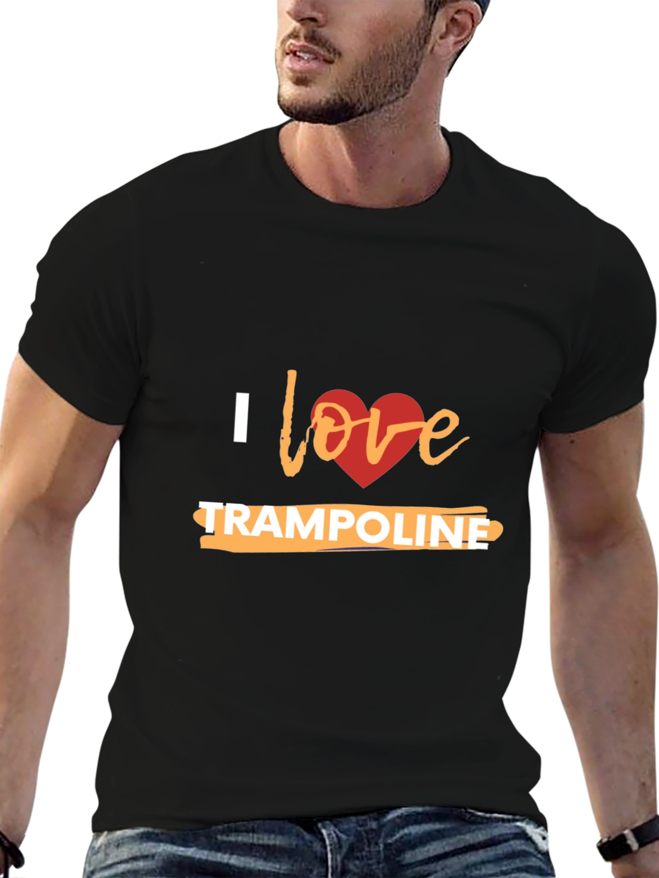 I Love Trampoline Graphic T-Shirt