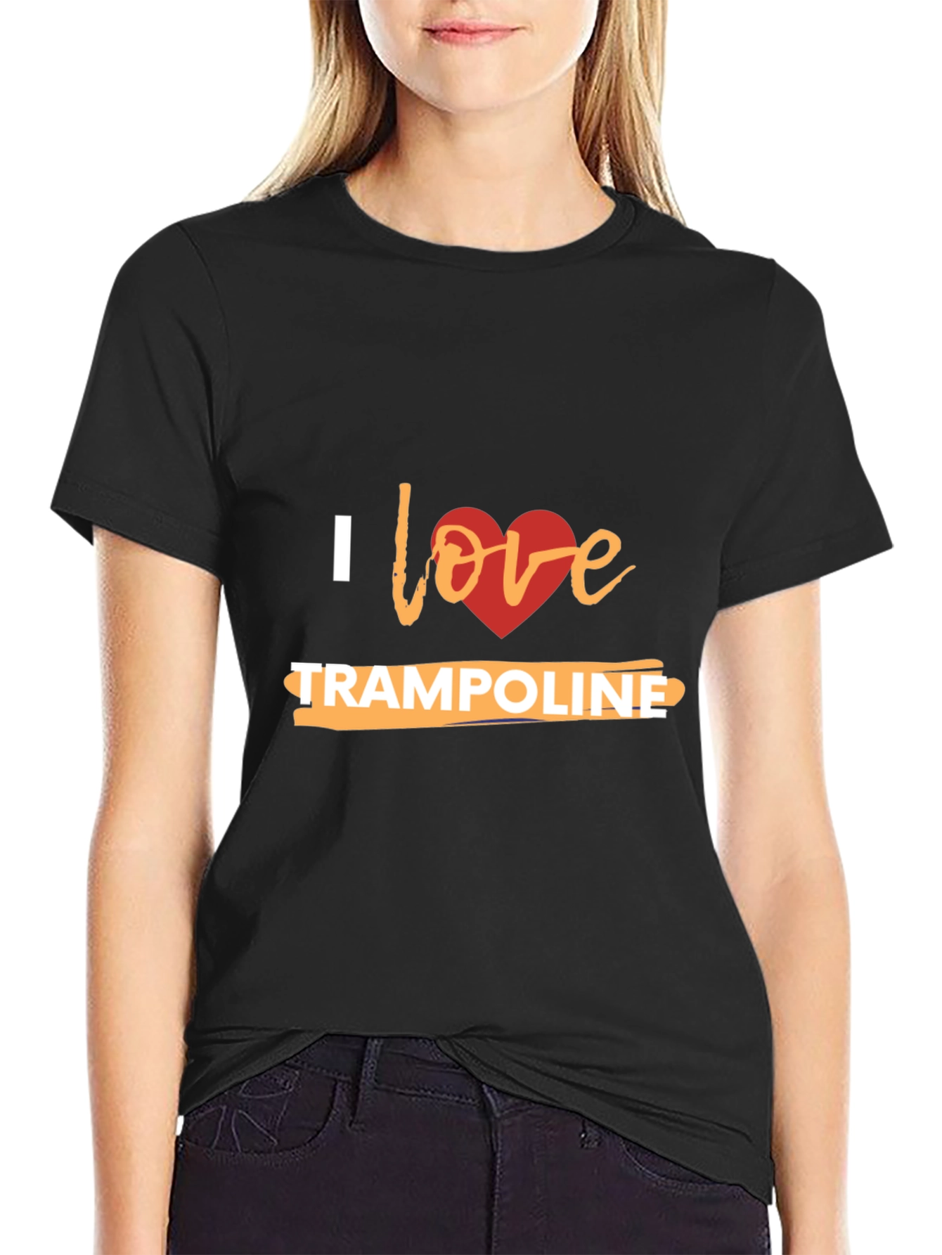 I Love Trampoline Graphic T-Shirt