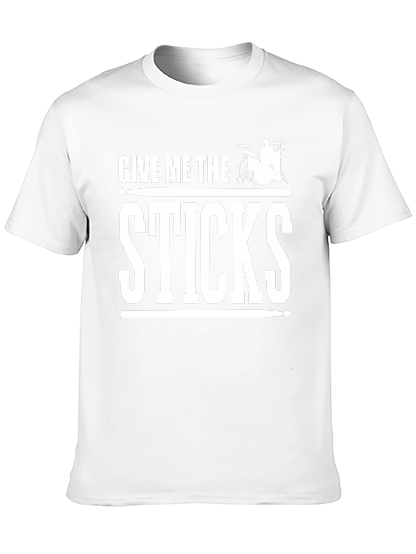 Give Me The Sticks Graphic T-Shirt - Drummer Tee