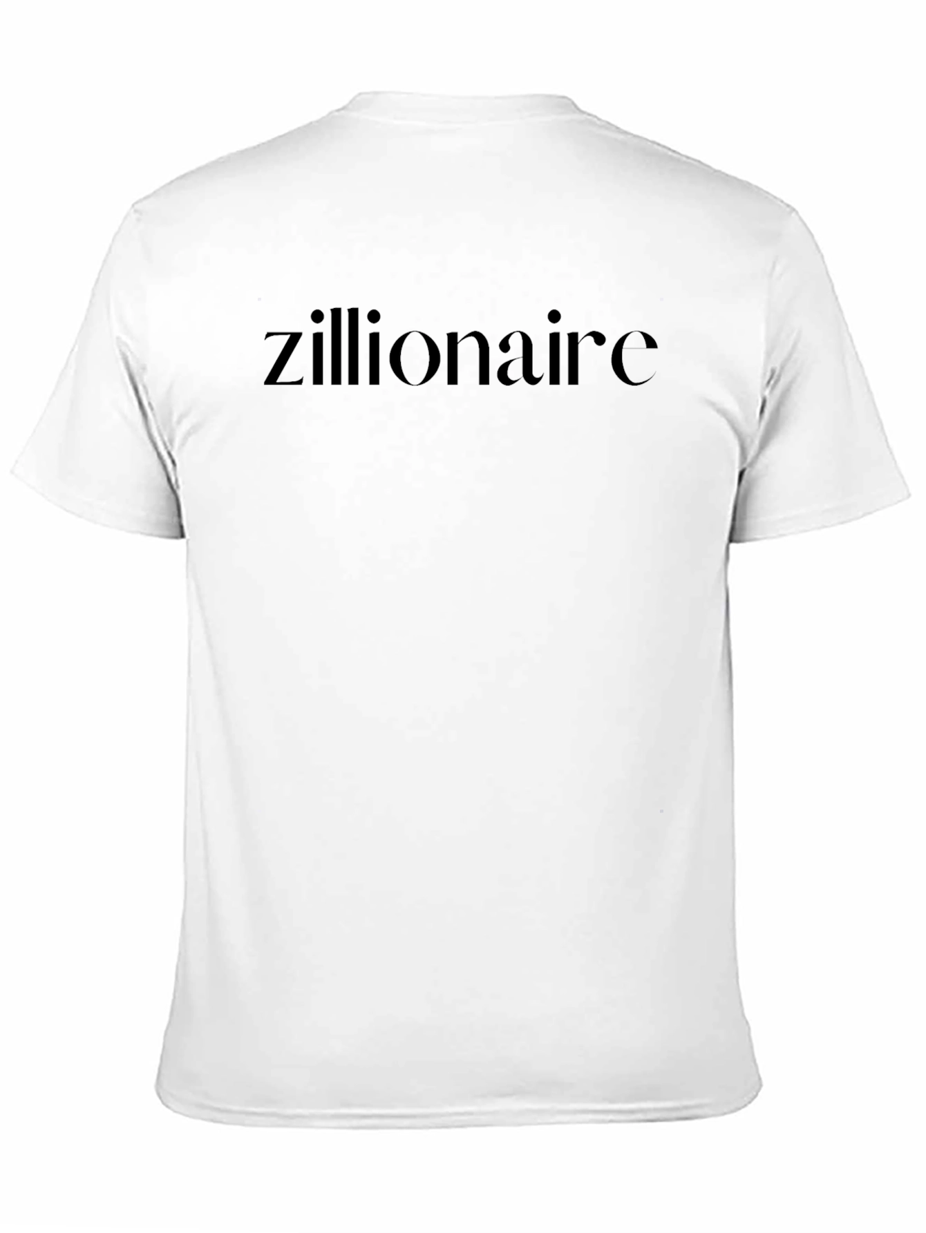 Zillionaire Black Tee - Stylish Statement Shirt