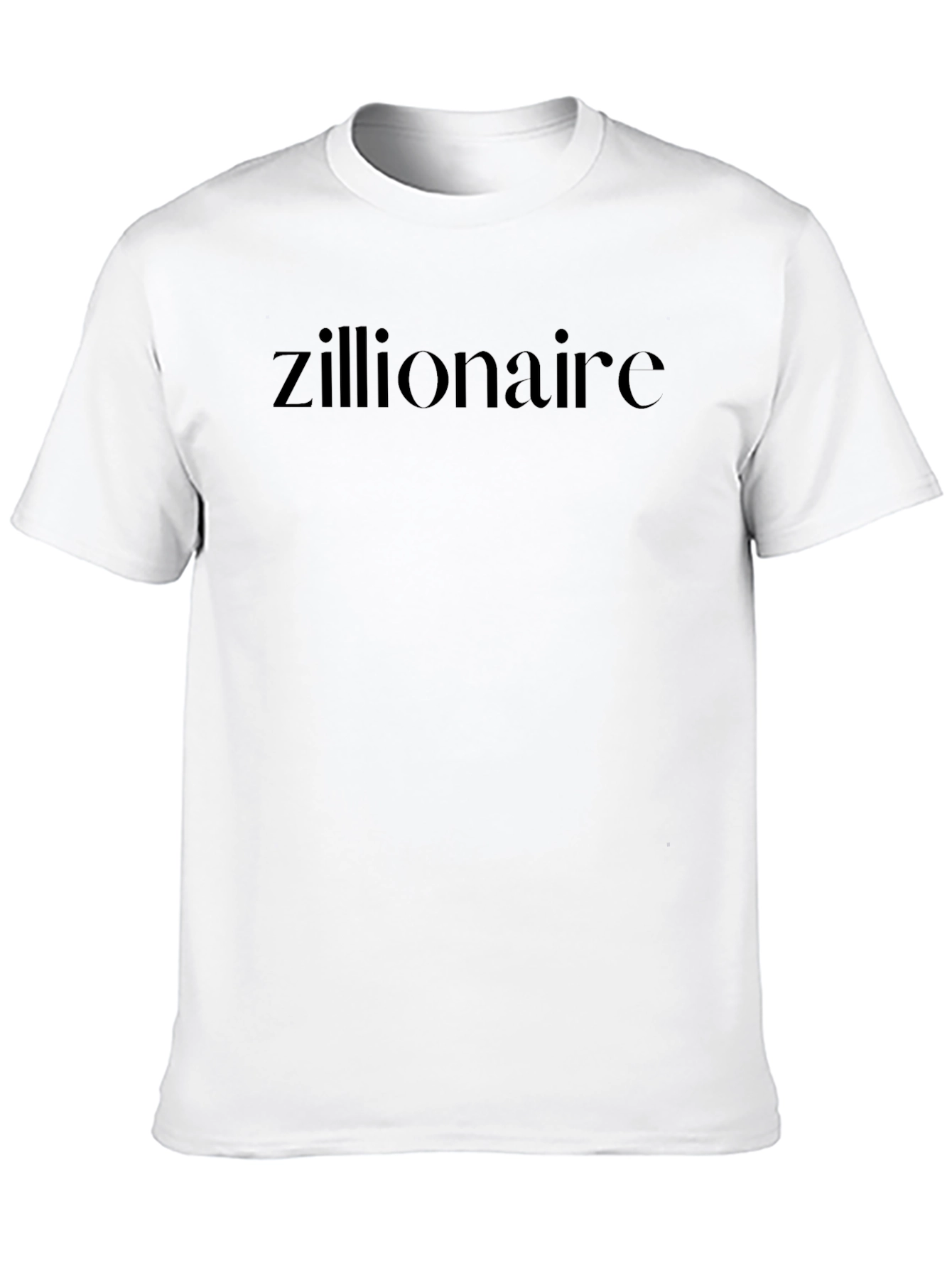 Zillionaire Black Tee - Stylish Statement Shirt