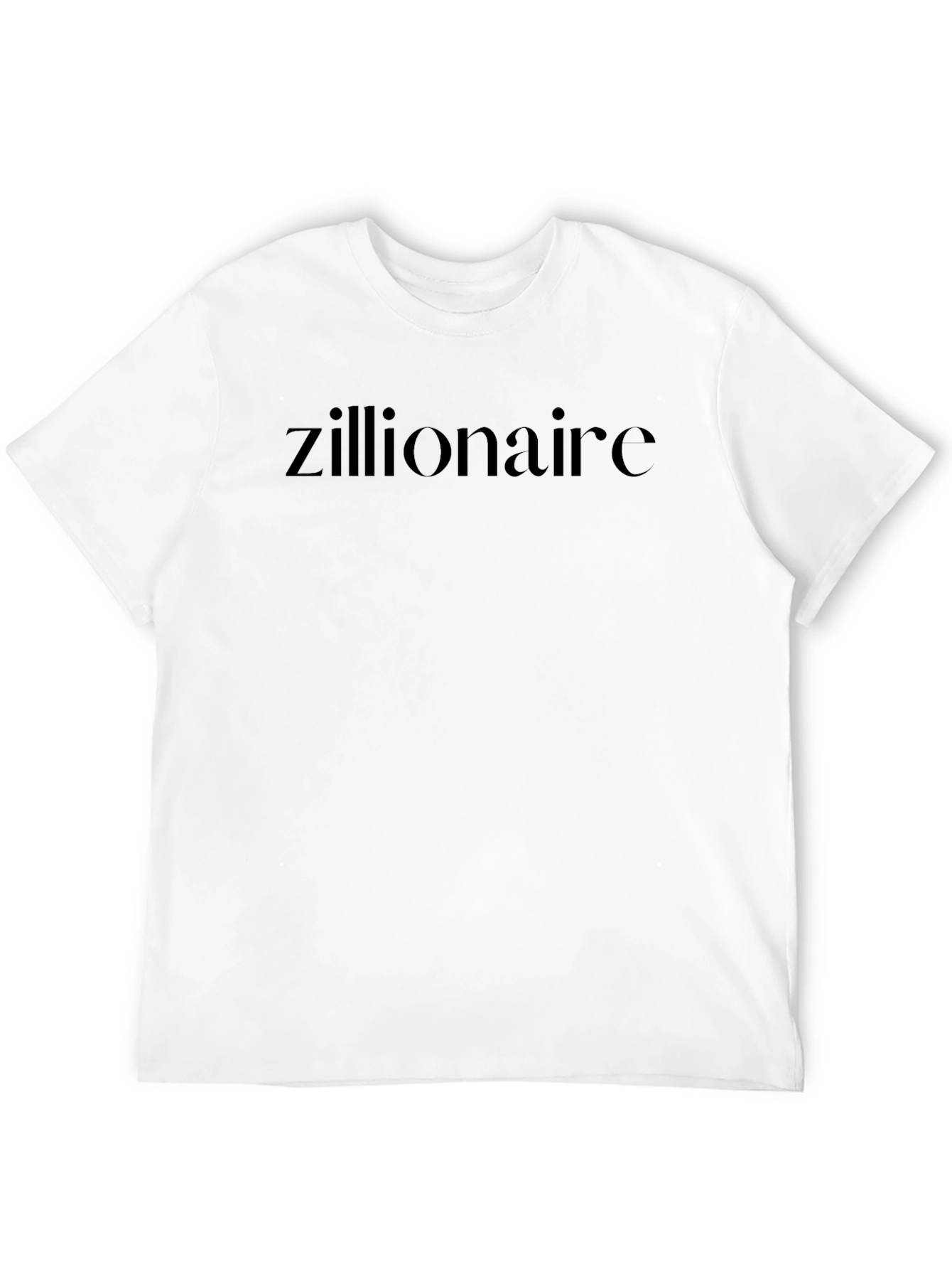 Zillionaire Black Tee - Stylish Statement Shirt