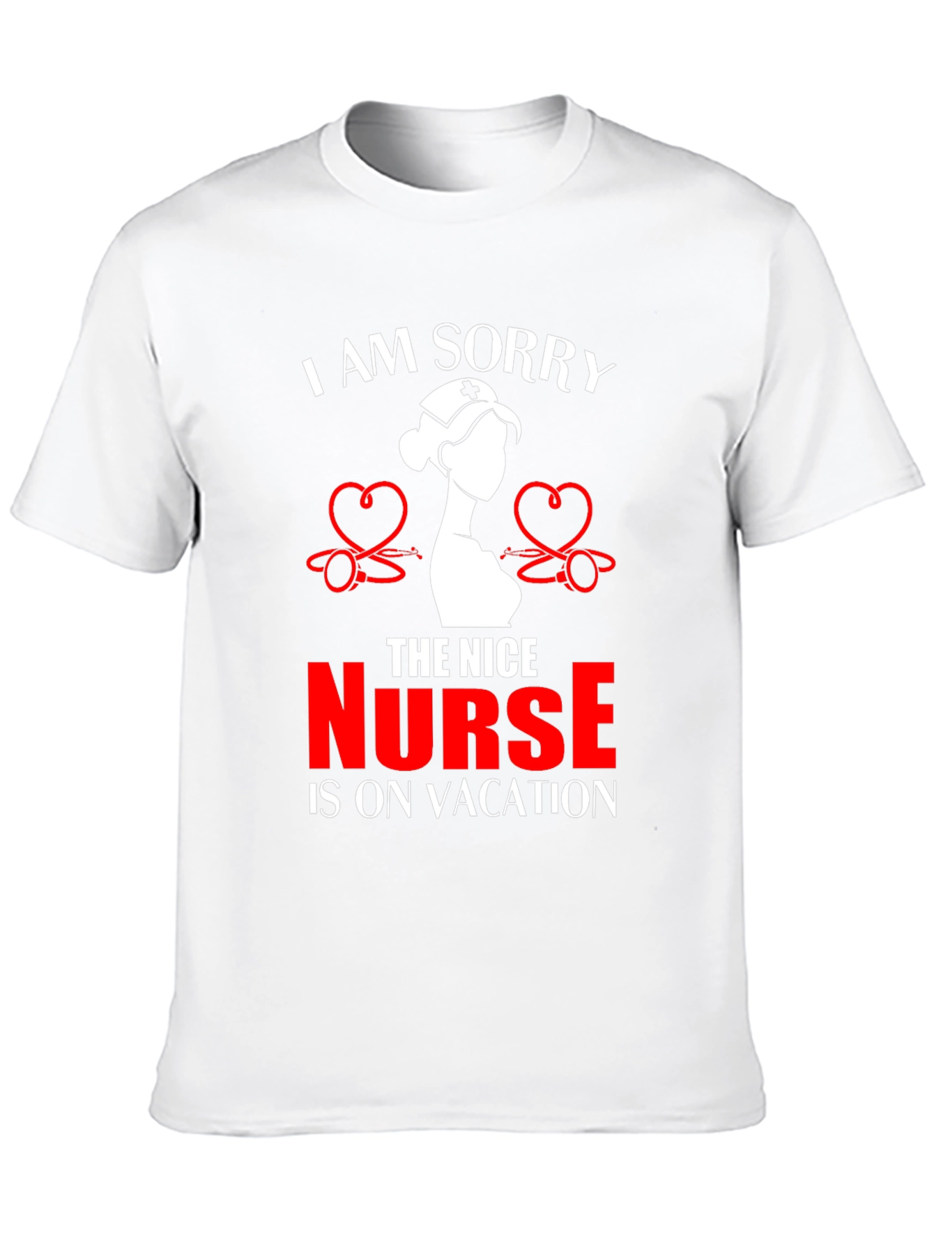 Funny Nurse Vacation T-Shirt - Black