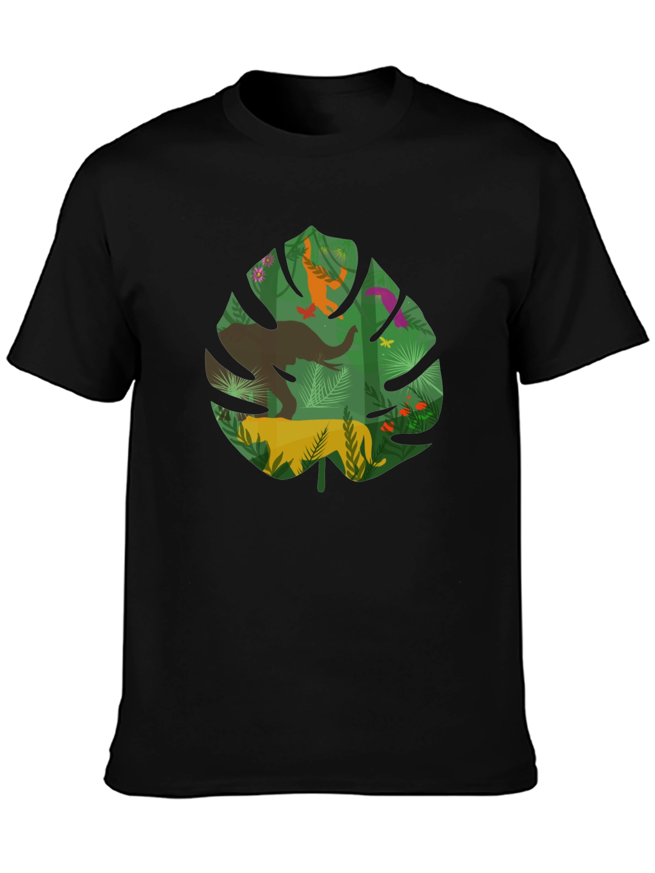 Jungle Leaf Graphic T-Shirt