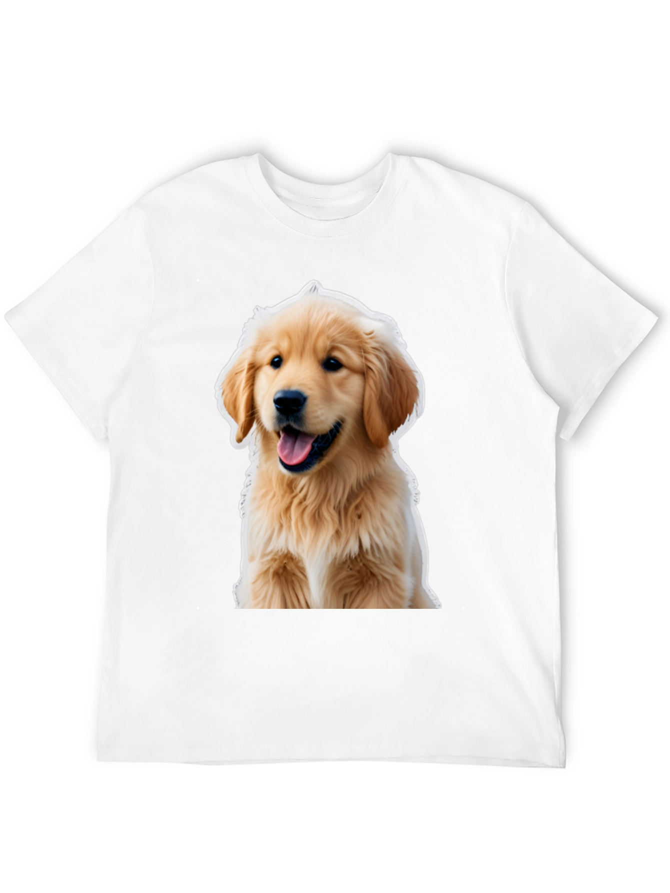 Golden Retriever Puppy T-Shirt - Unisex Black Tee