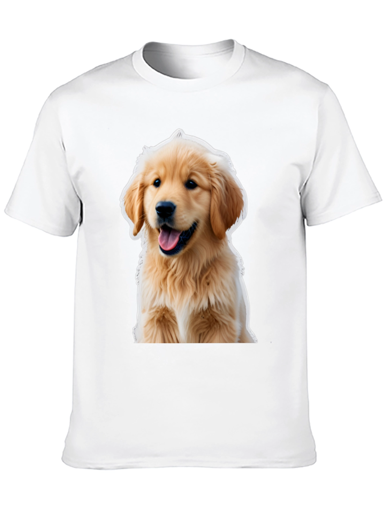 Golden Retriever Puppy T-Shirt - Unisex Black Tee