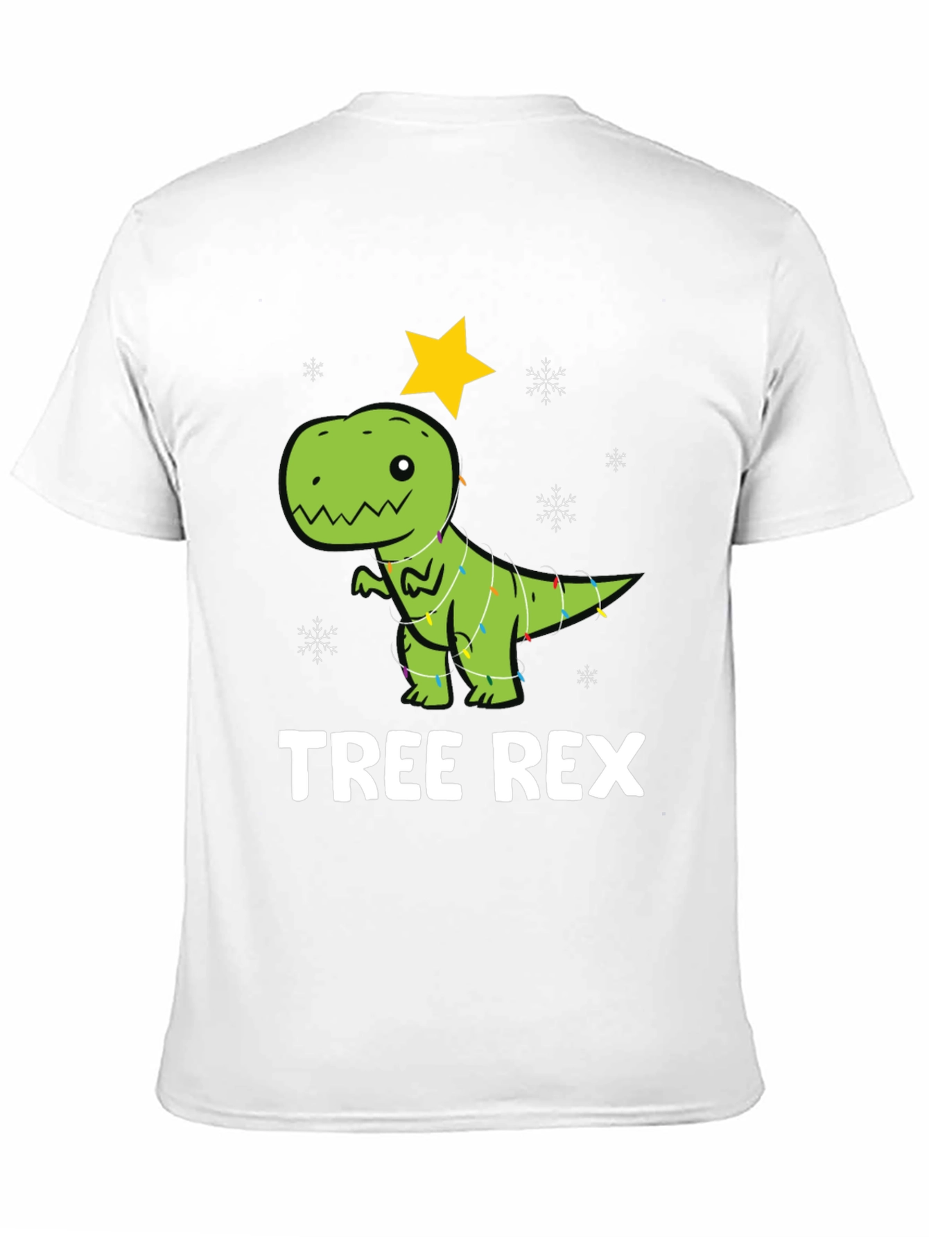 Festive Tree Rex Graphic T-Shirt - Holiday Dinosaur Tee
