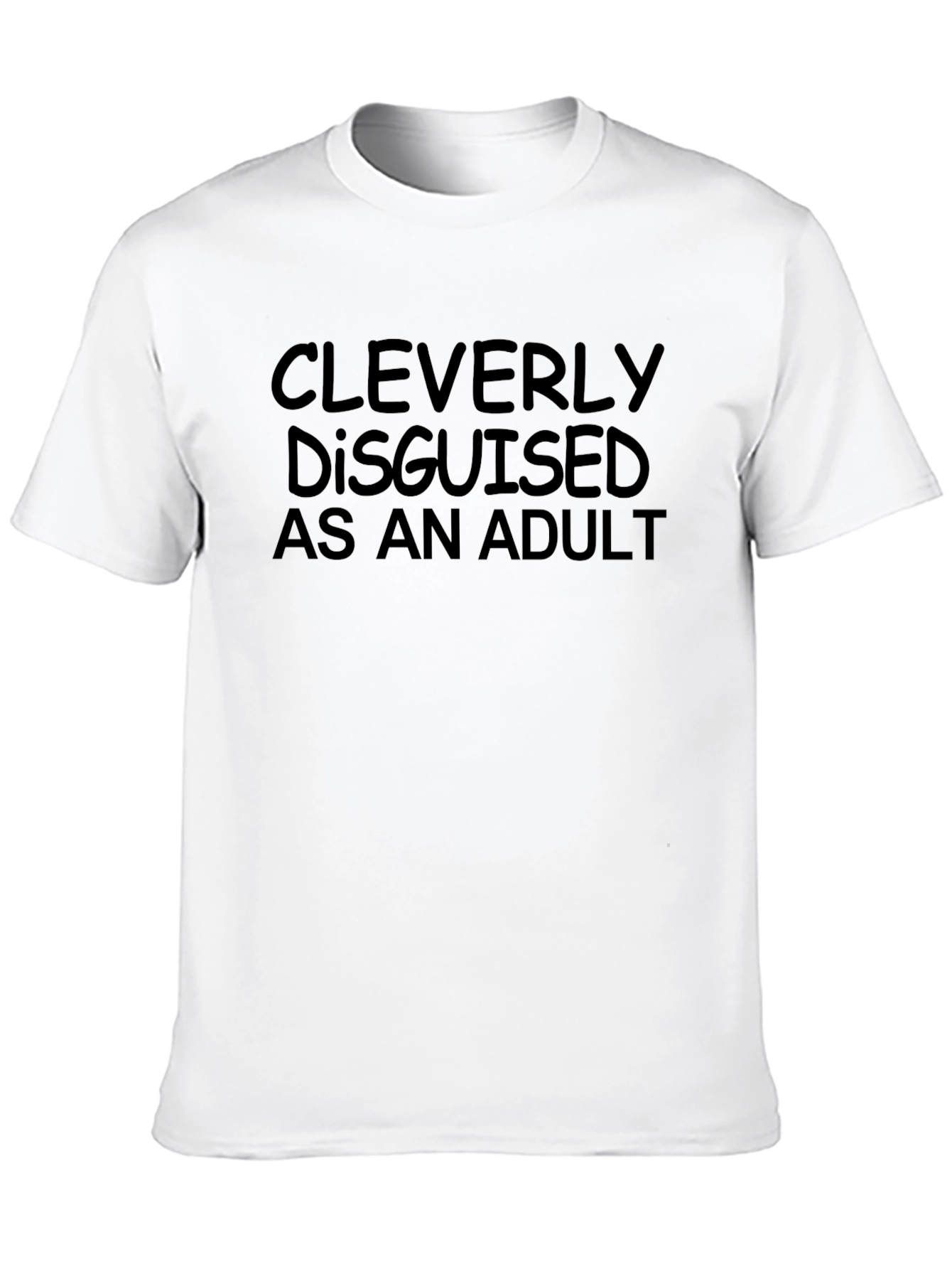 Cleverly Disguised as an Adult Black T-Shirt