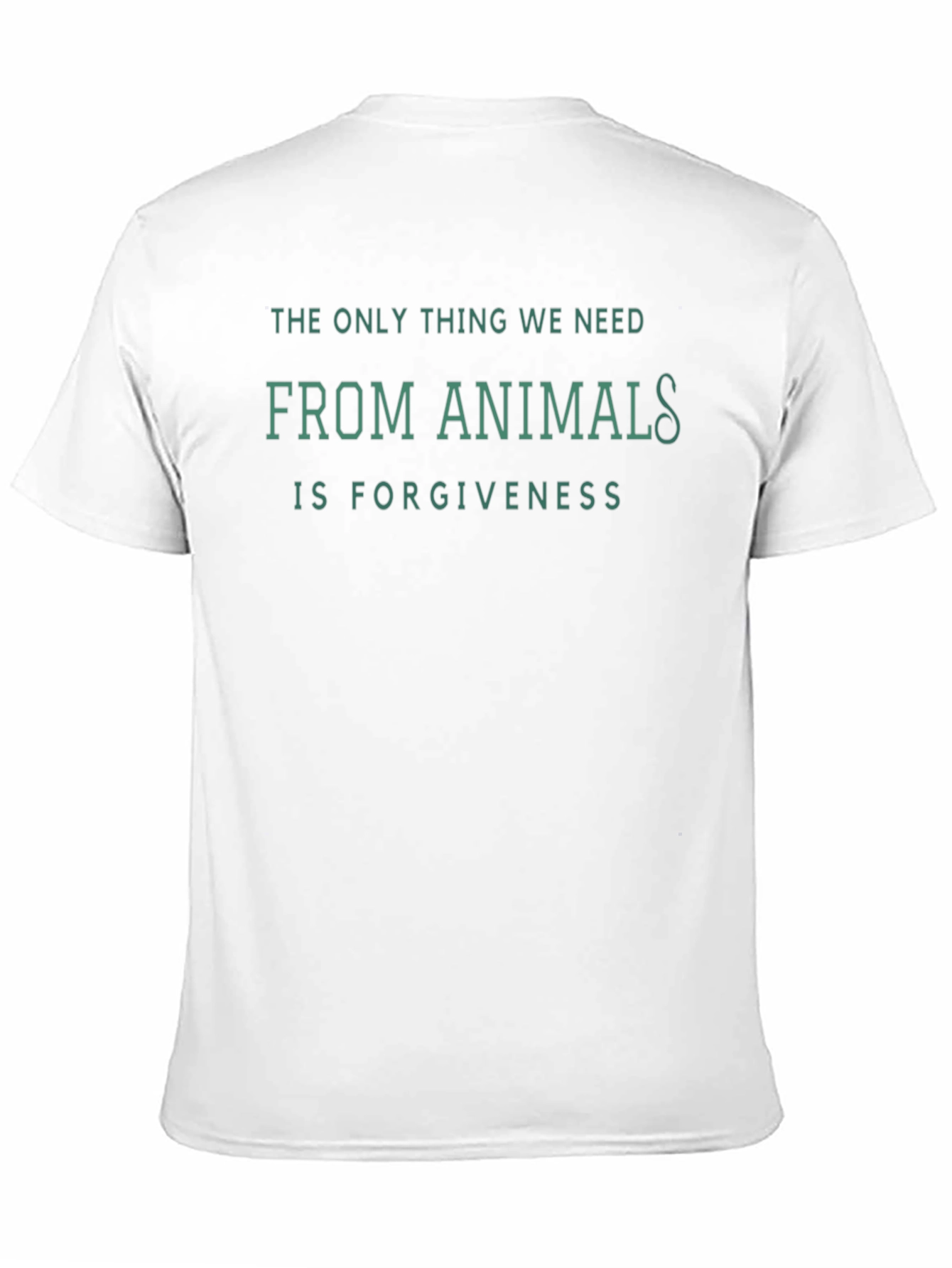 Forgiveness T-Shirt: Vegan Animal Rights Tee
