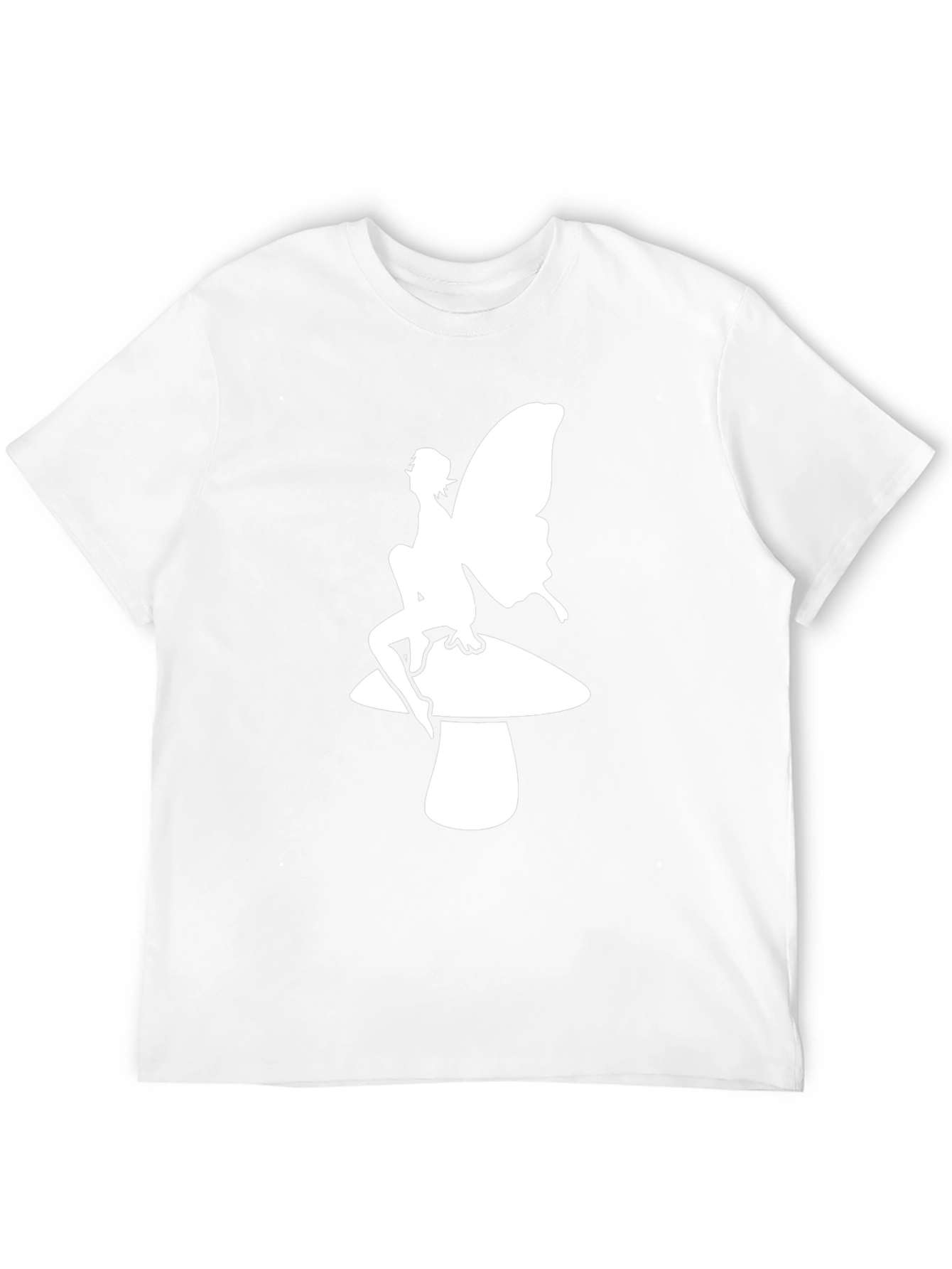 Fairy Mushroom T-Shirt - Black Cotton Tee