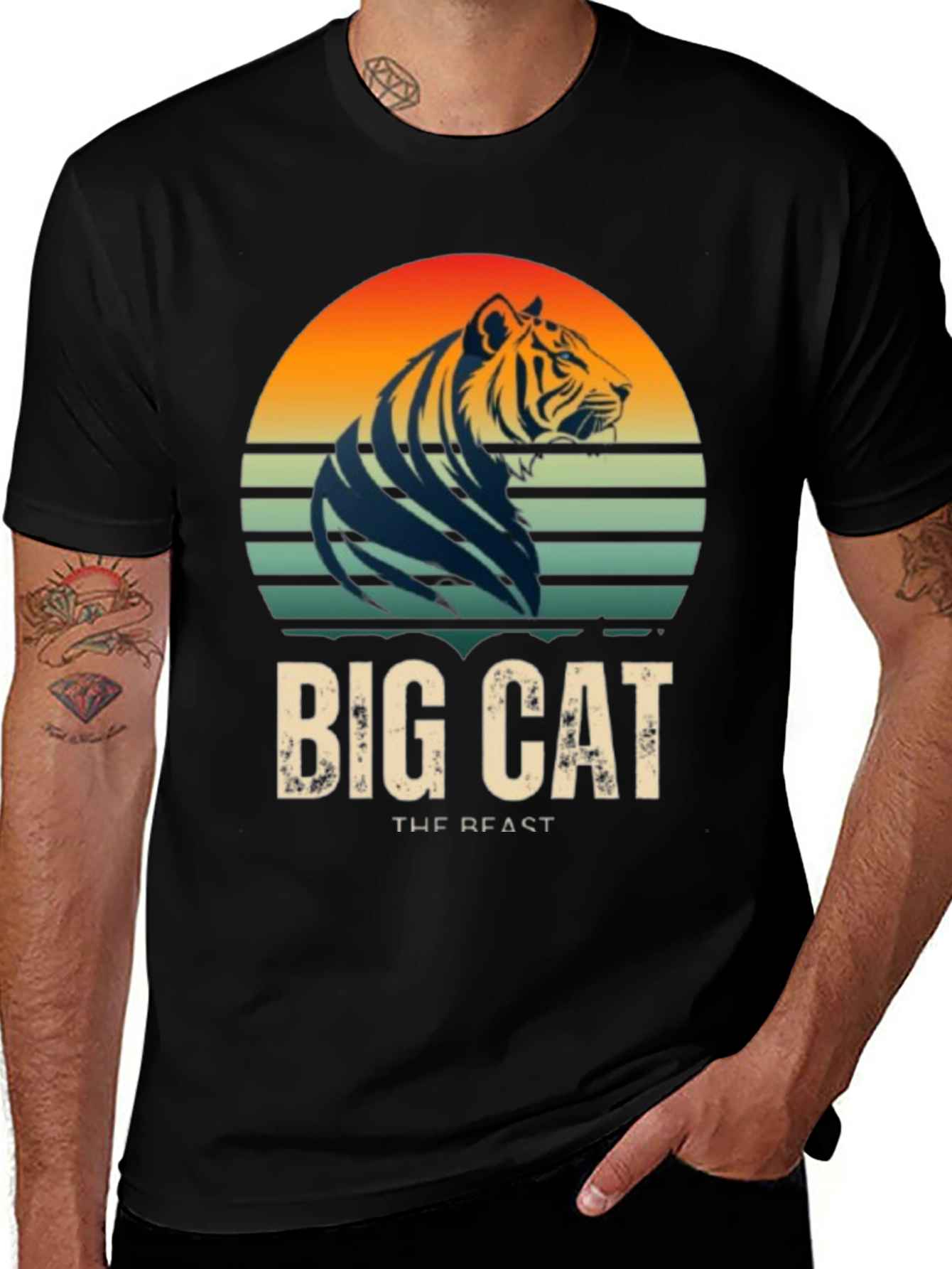 Big Cat Tiger Graphic T-Shirt