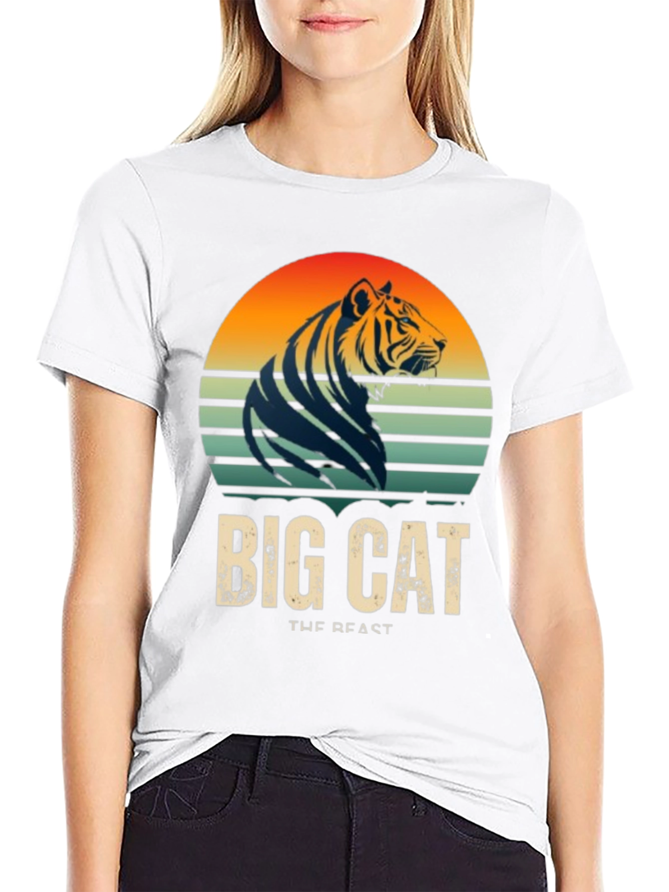 Big Cat Tiger Graphic T-Shirt