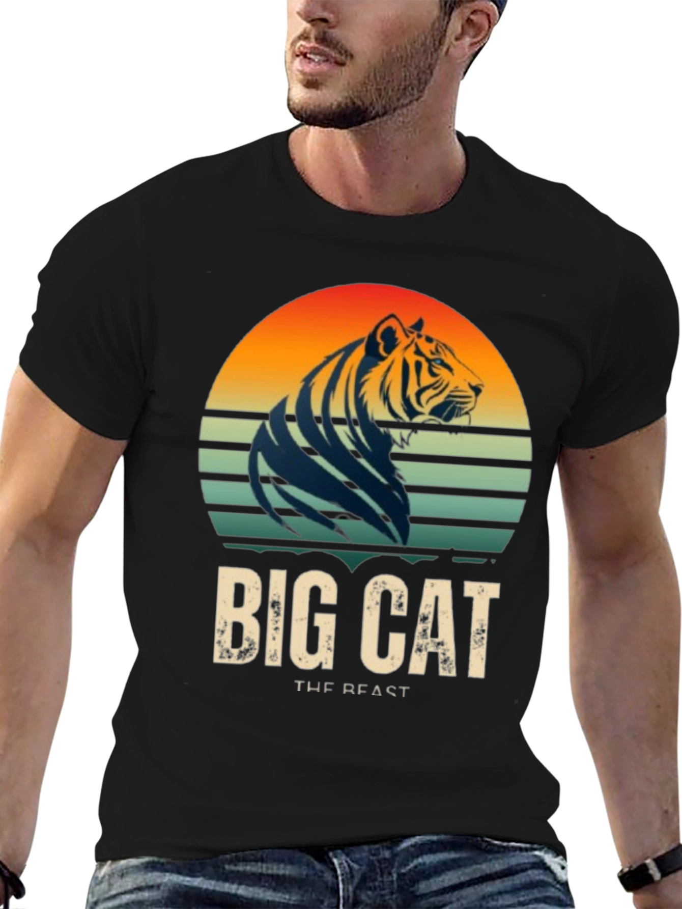 Big Cat Tiger Graphic T-Shirt