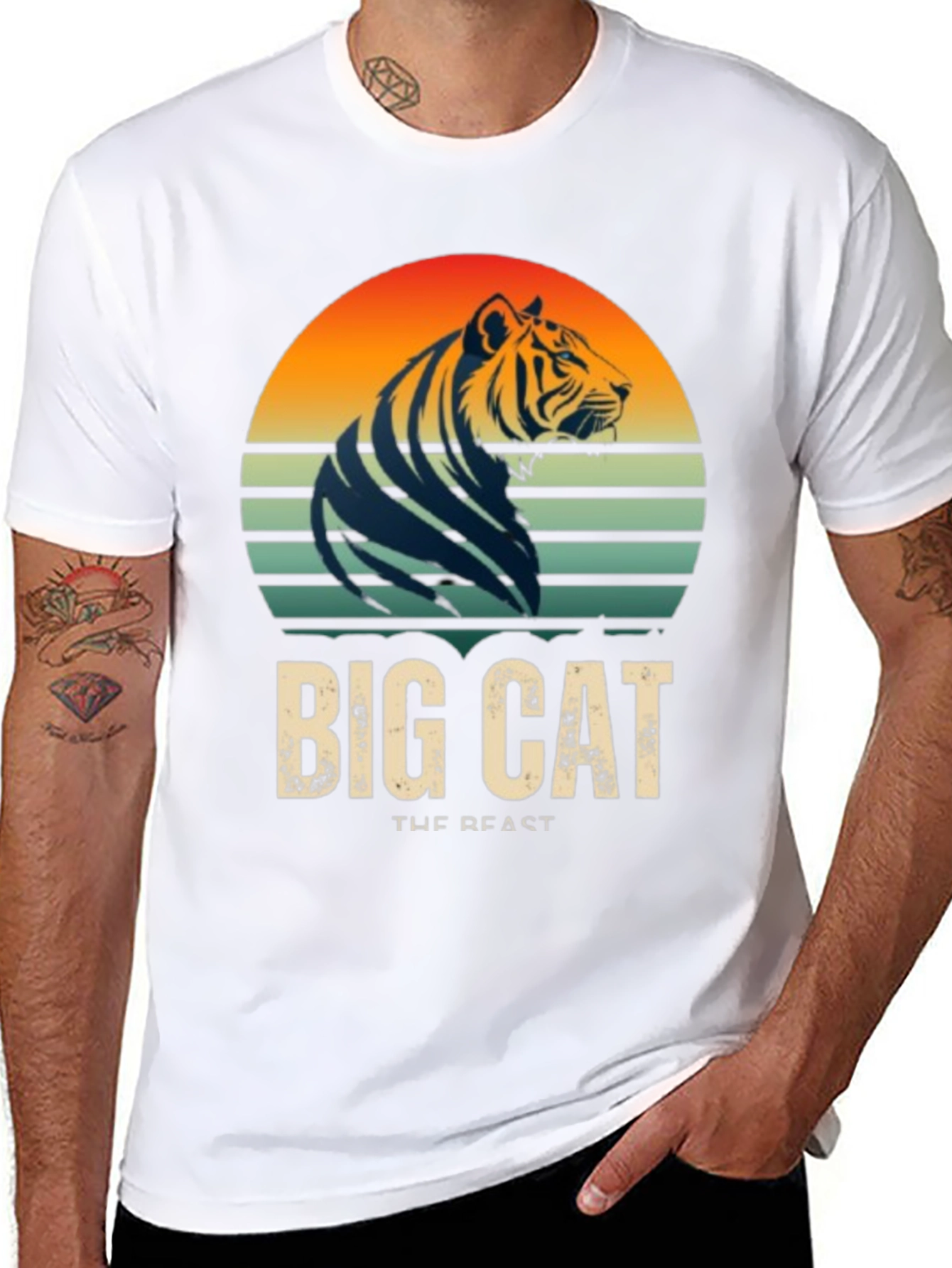 Big Cat Tiger Graphic T-Shirt