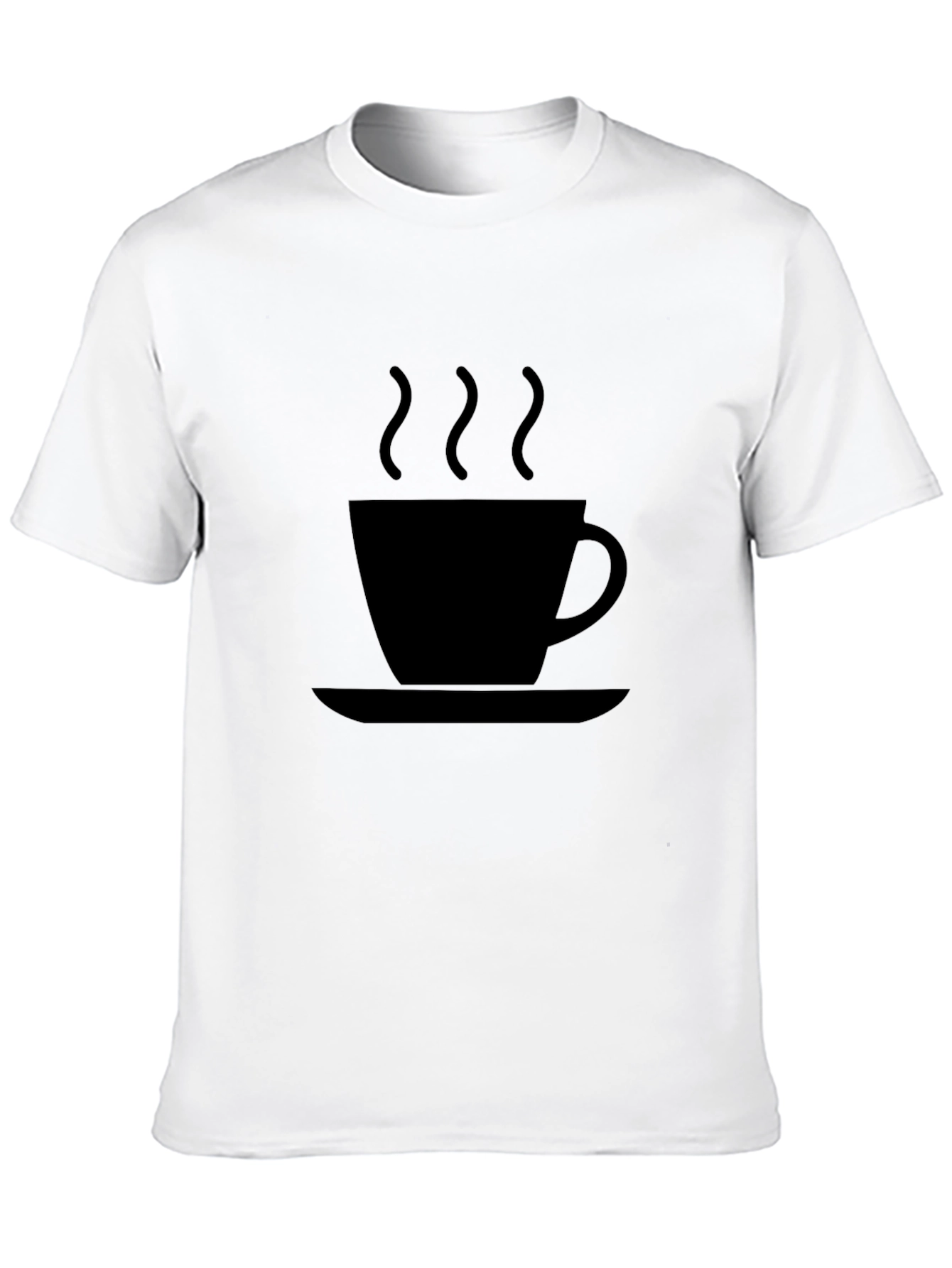 Coffee Cup Graphic Black T-Shirt - Stylish Casual Wear