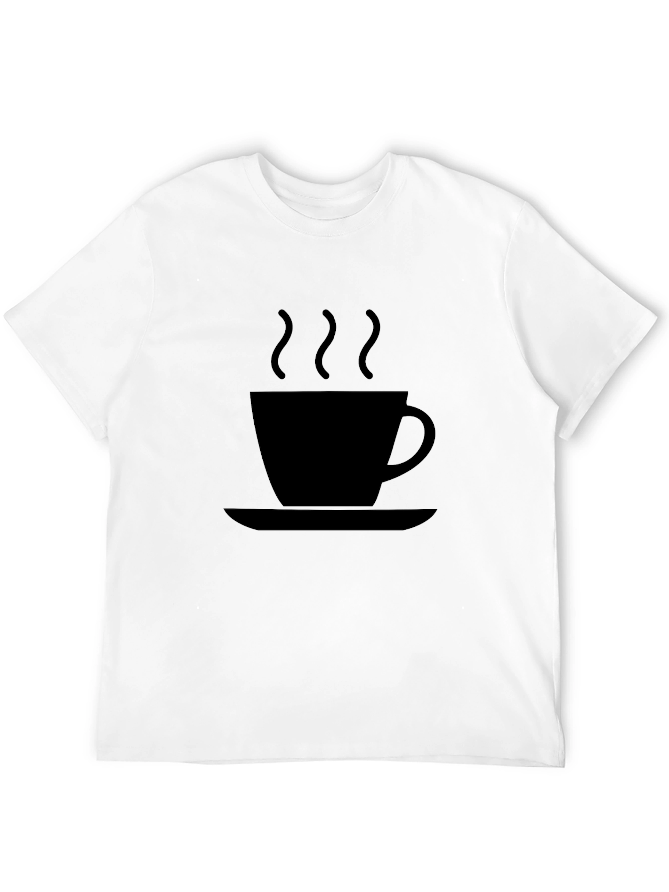 Coffee Cup Graphic Black T-Shirt - Stylish Casual Wear