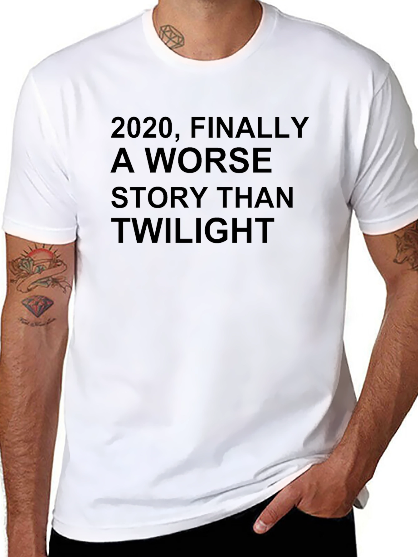 Funny 2020 Worse Than Twilight Black T-Shirt