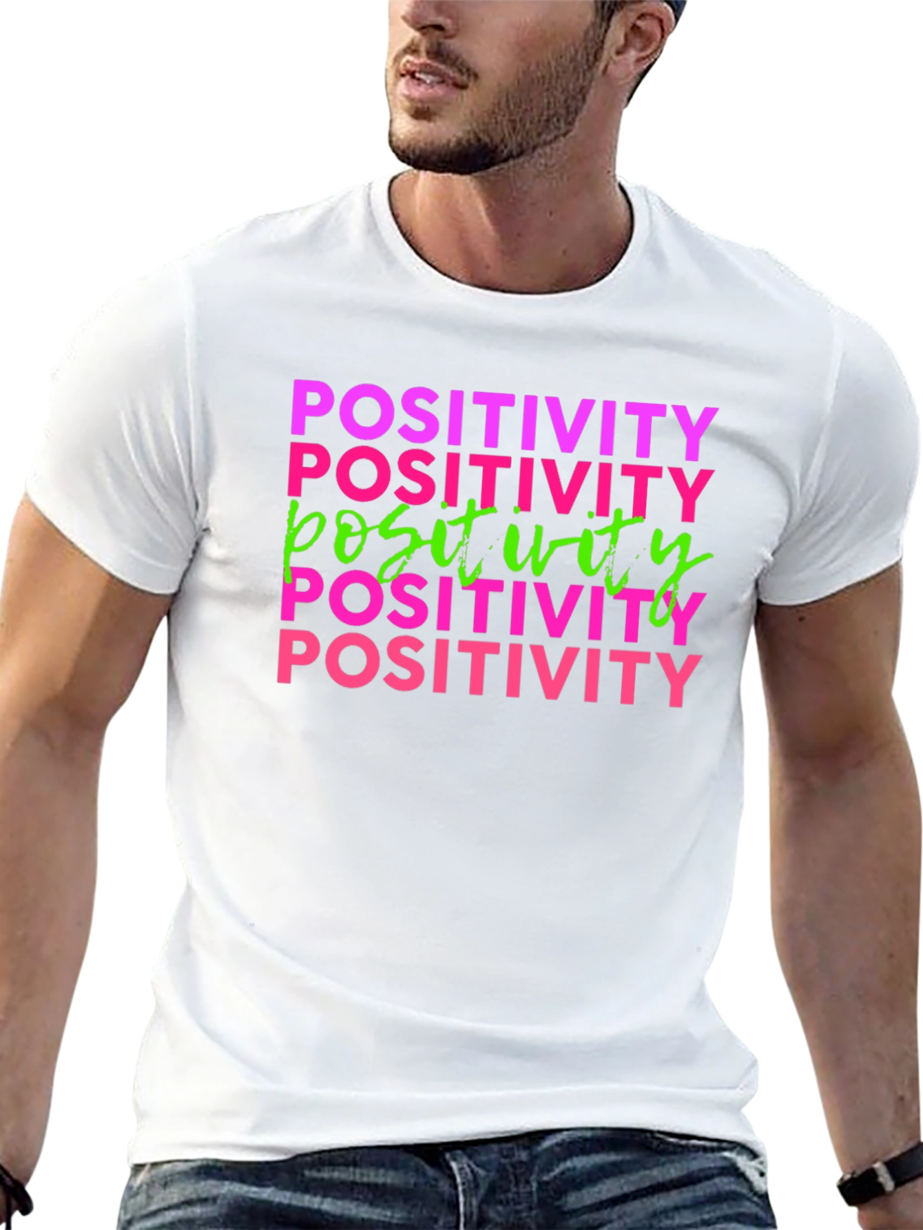 Positivity Graphic Print Tee