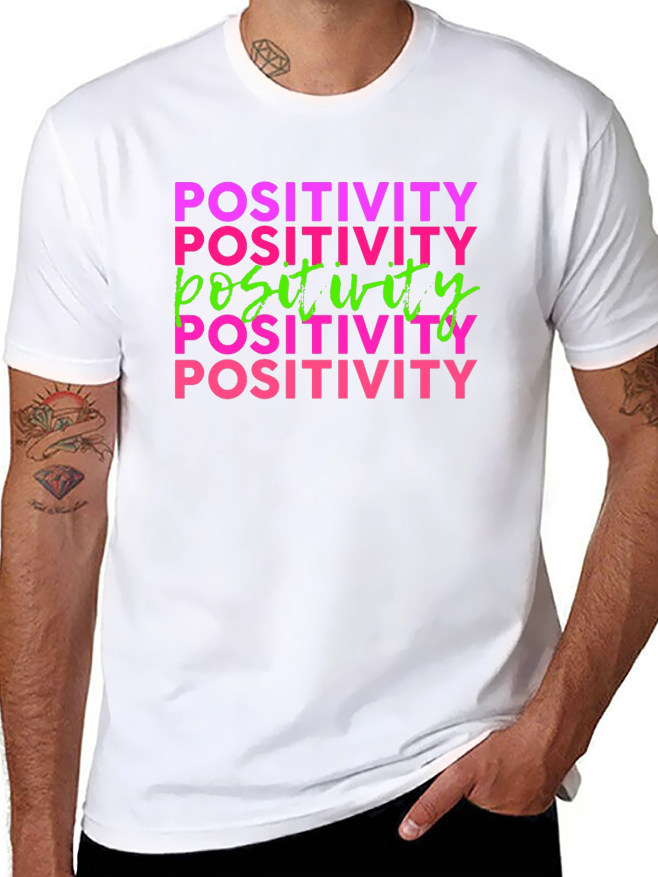 Positivity Graphic Print Tee