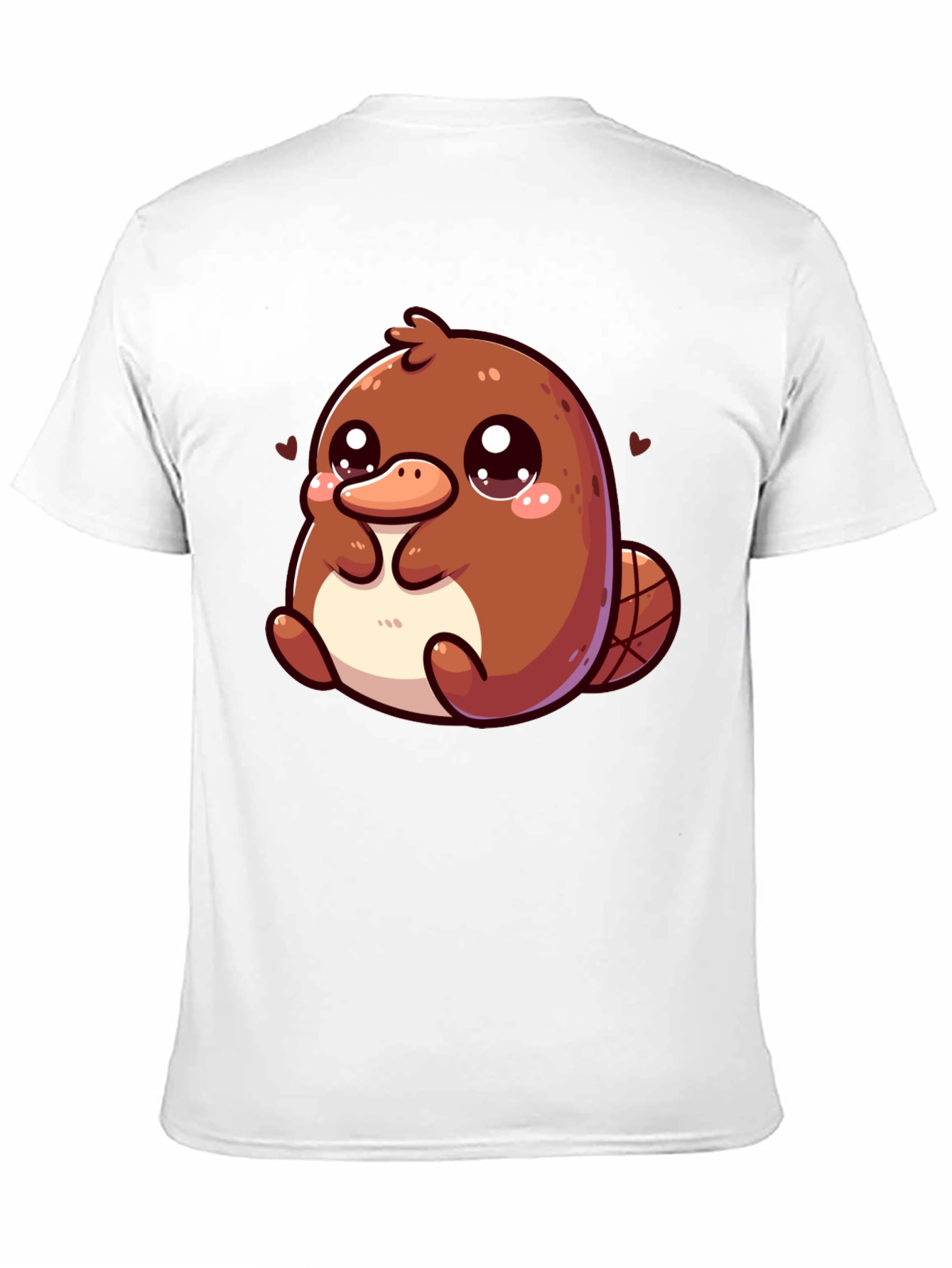 Cute Cartoon Platypus Graphic T-Shirt