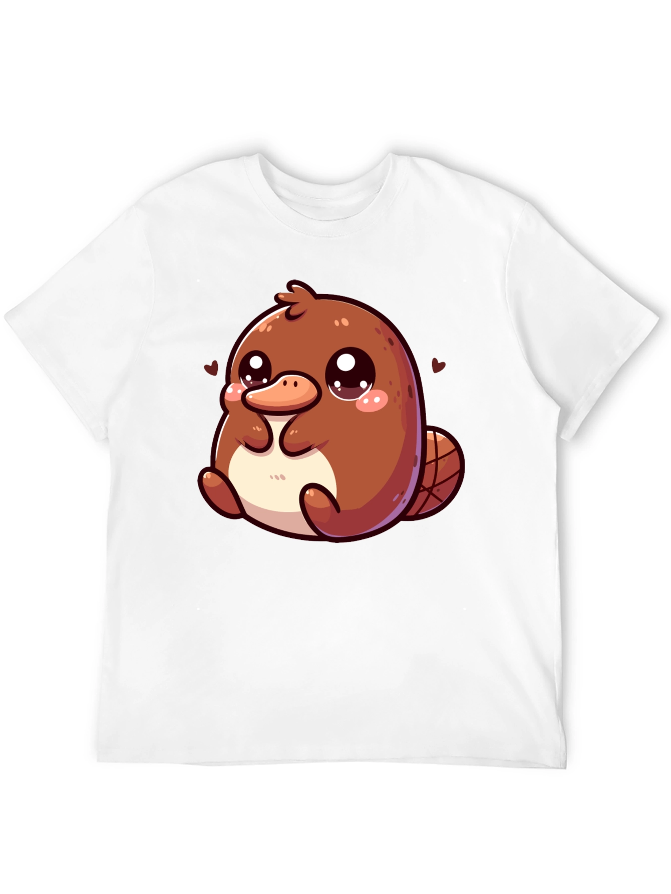 Cute Cartoon Platypus Graphic T-Shirt