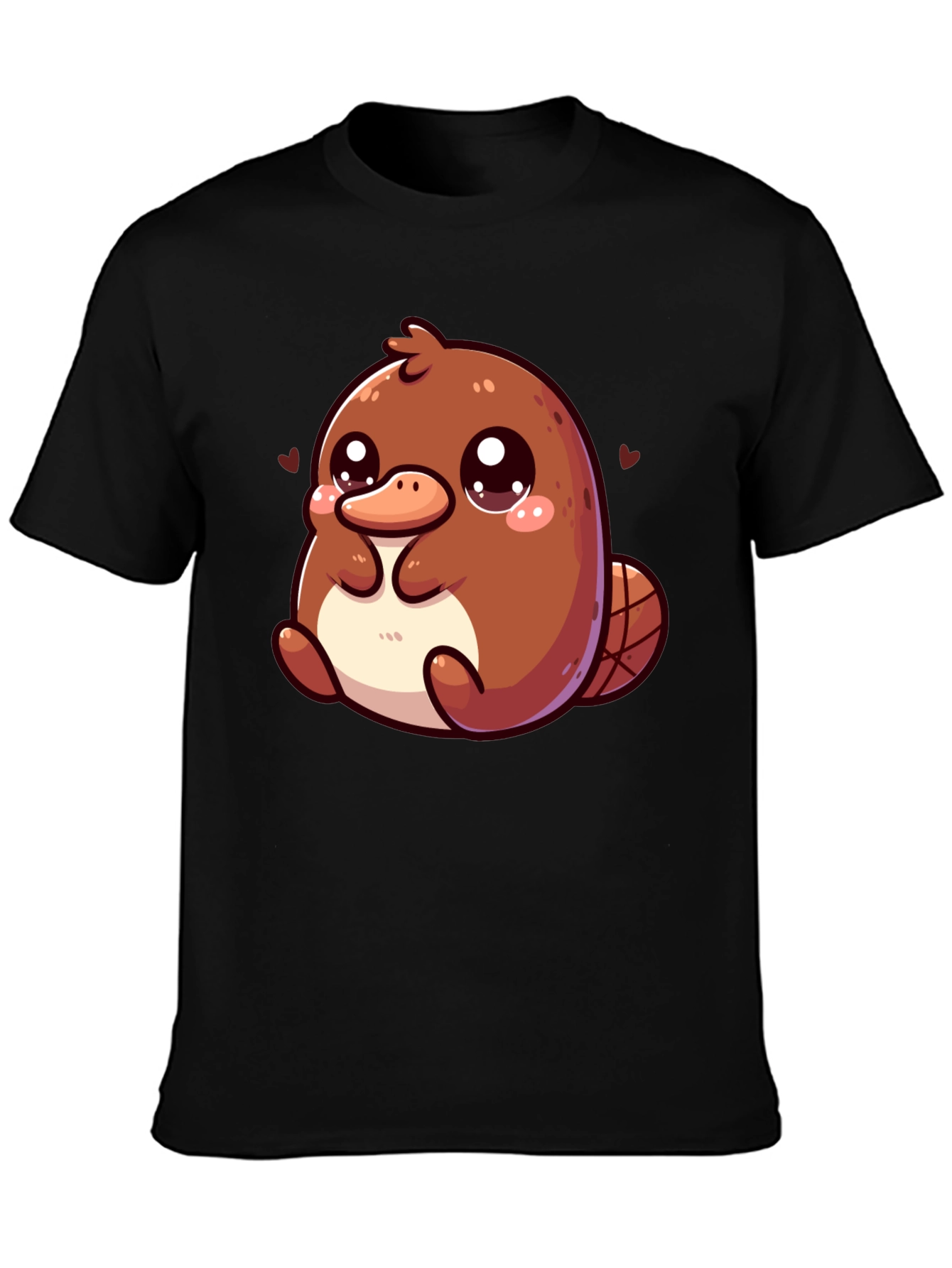 Cute Cartoon Platypus Graphic T-Shirt