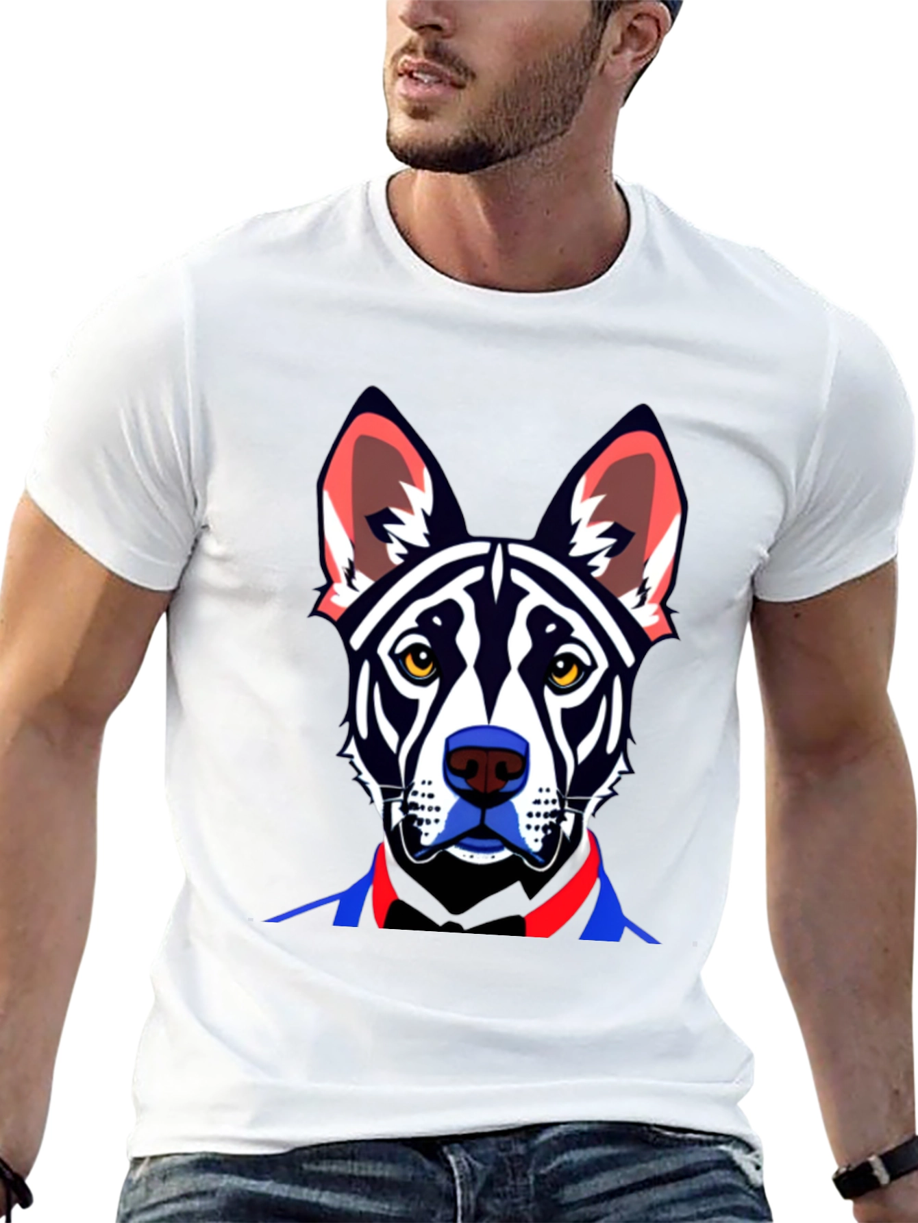 Dog Art Graphic Tee - Stylish Pet Lovers Apparel