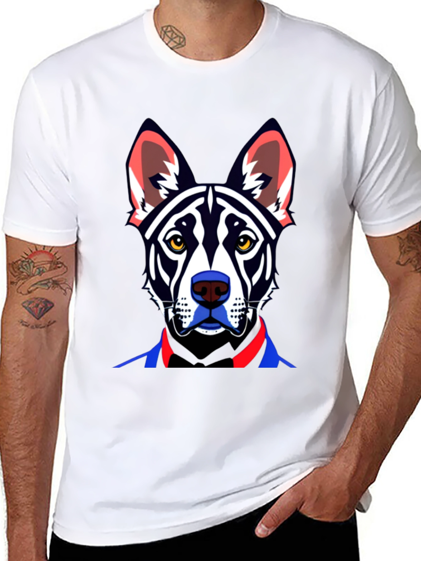 Dog Art Graphic Tee - Stylish Pet Lovers Apparel