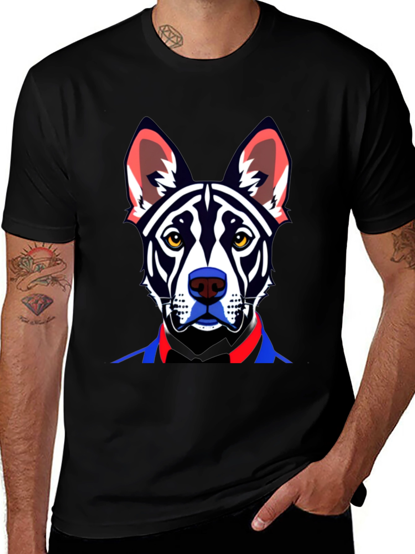Dog Art Graphic Tee - Stylish Pet Lovers Apparel