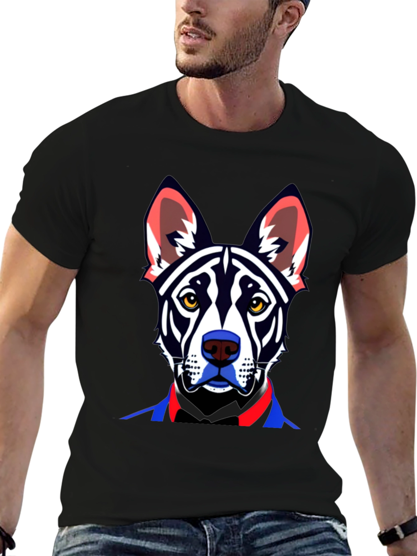 Dog Art Graphic Tee - Stylish Pet Lovers Apparel