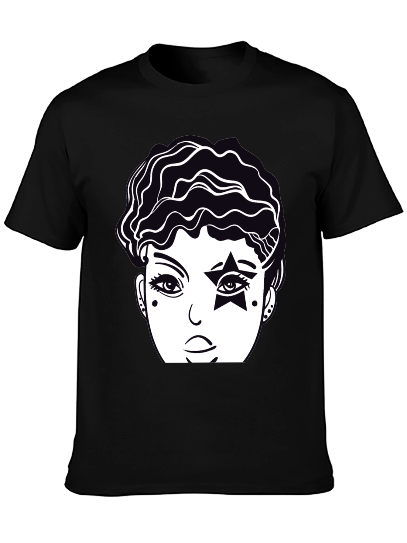 Graphic Print Tee - Star Eyed Portrait