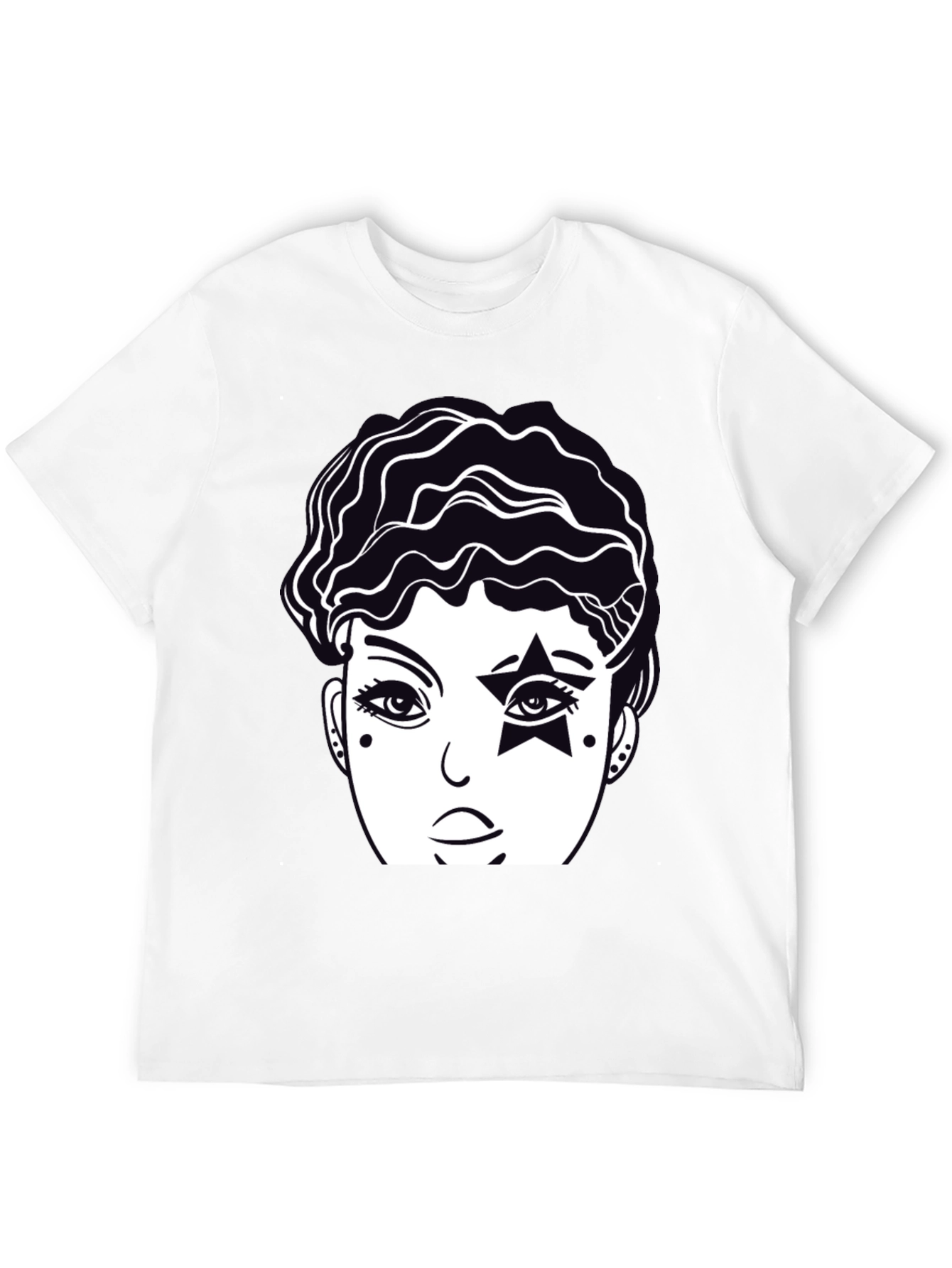 Graphic Print Tee - Star Eyed Portrait