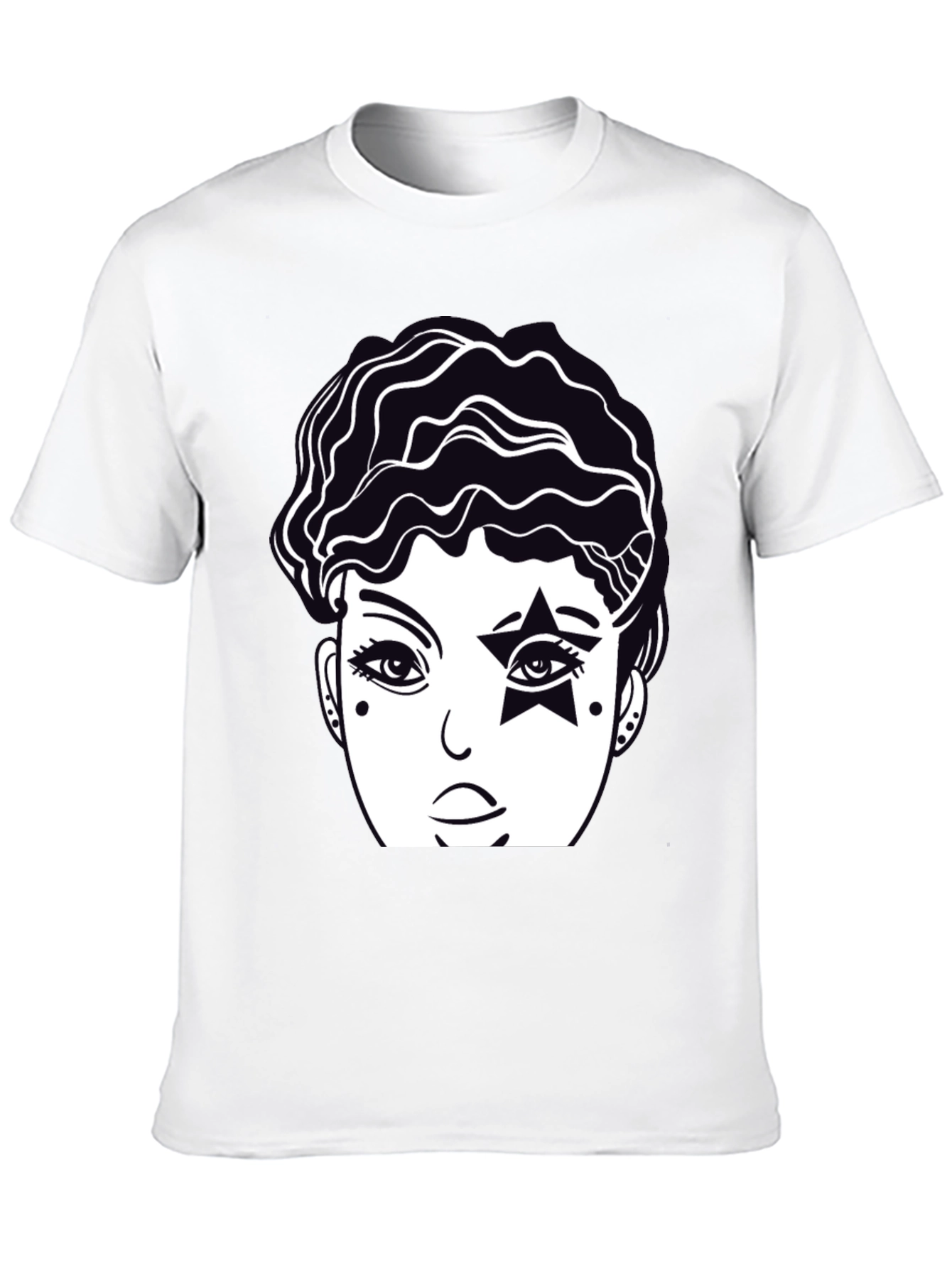 Graphic Print Tee - Star Eyed Portrait