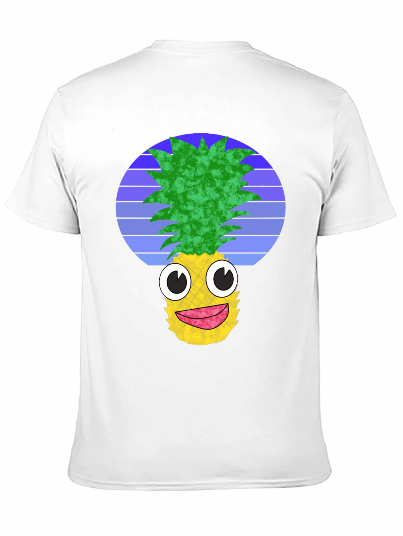 Funny Pineapple Graphic Tee - Black