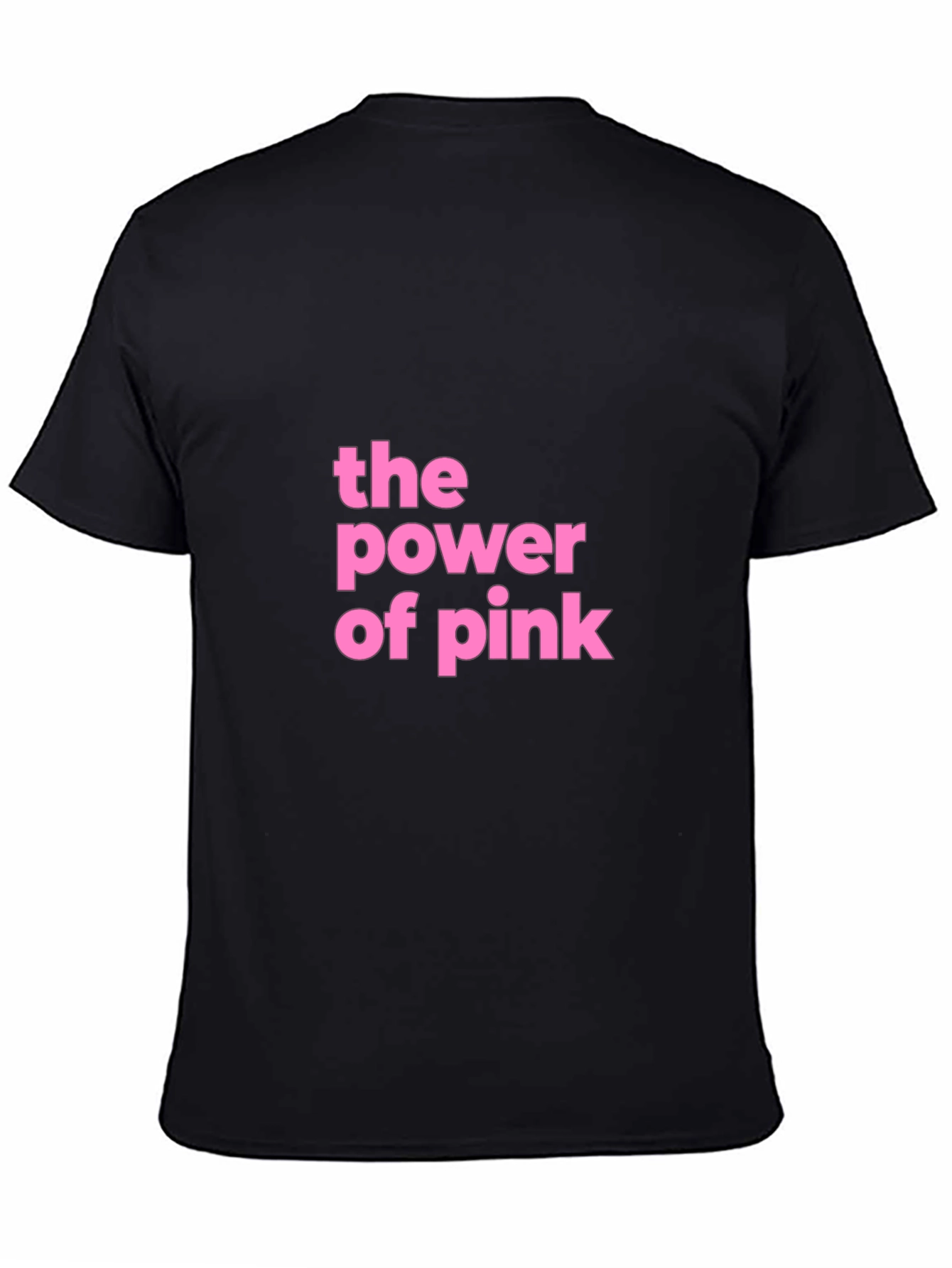 The Power of Pink Graphic Tee - Black