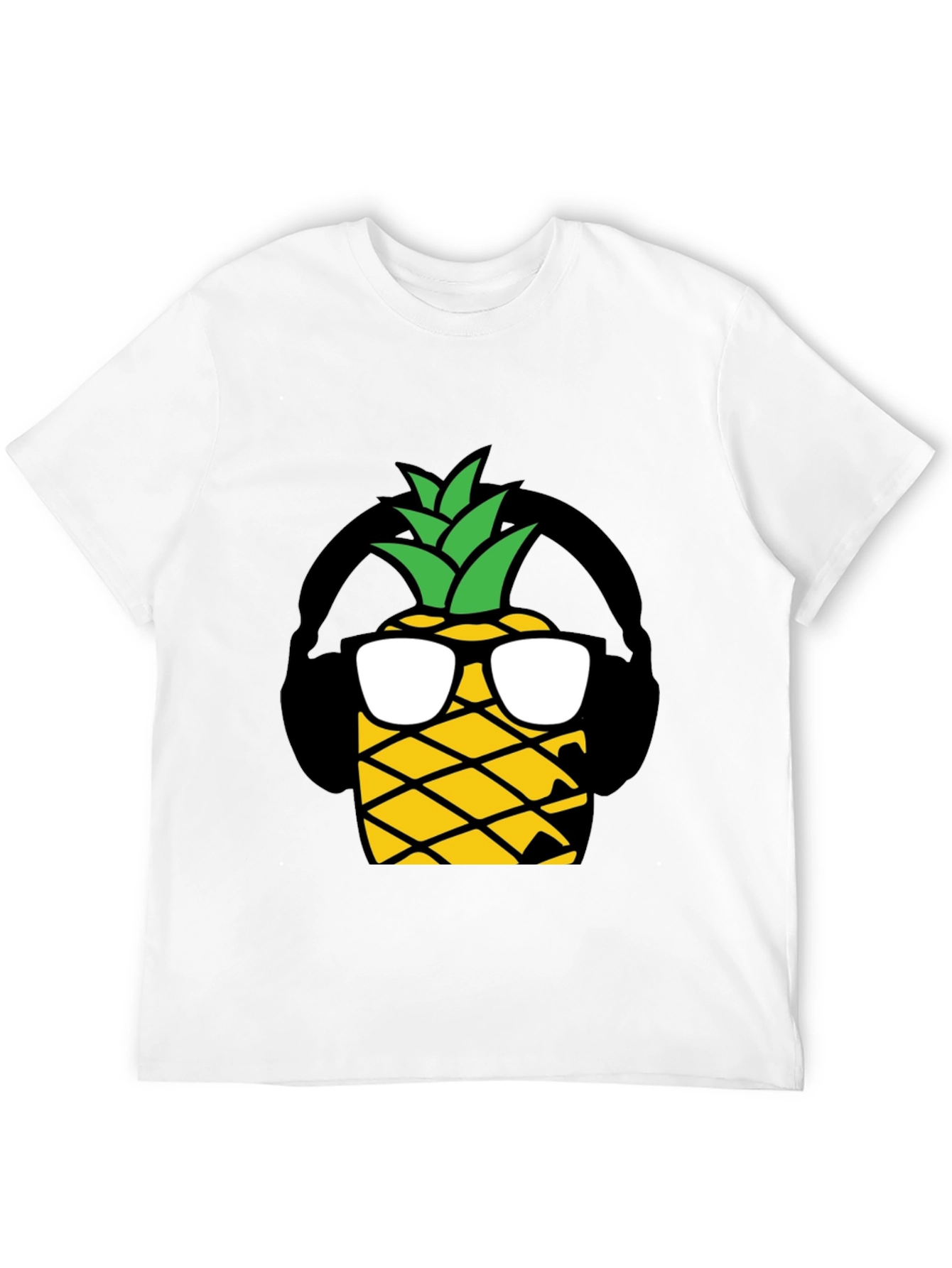 Cool Pineapple Graphic T-Shirt - Black