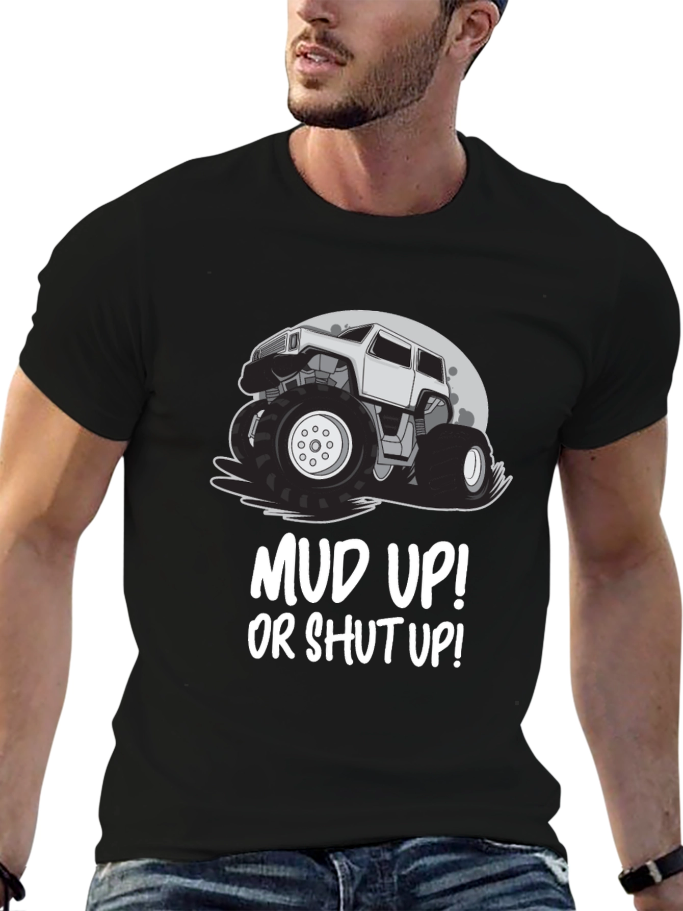 Mud Up! Monster Truck Graphic T-Shirt