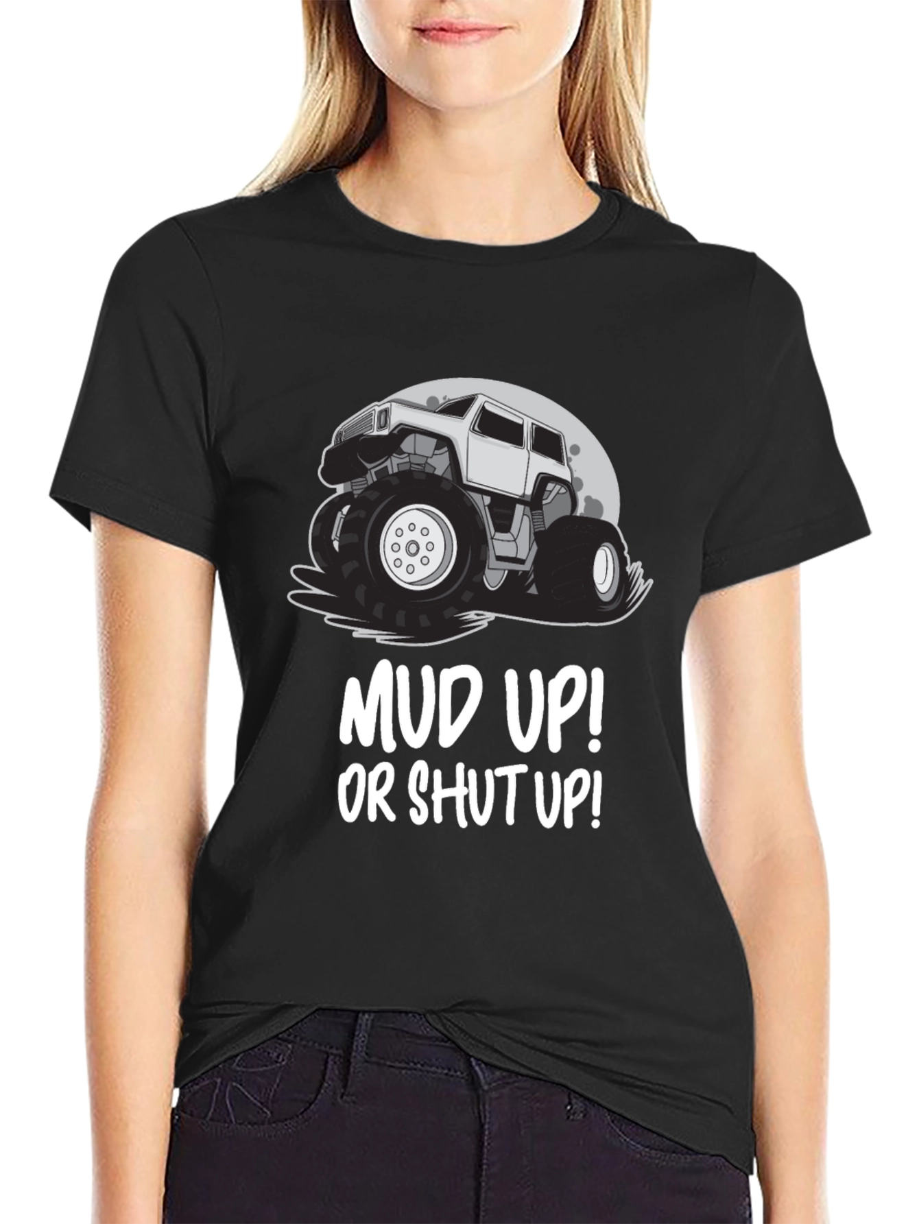 Mud Up! Monster Truck Graphic T-Shirt