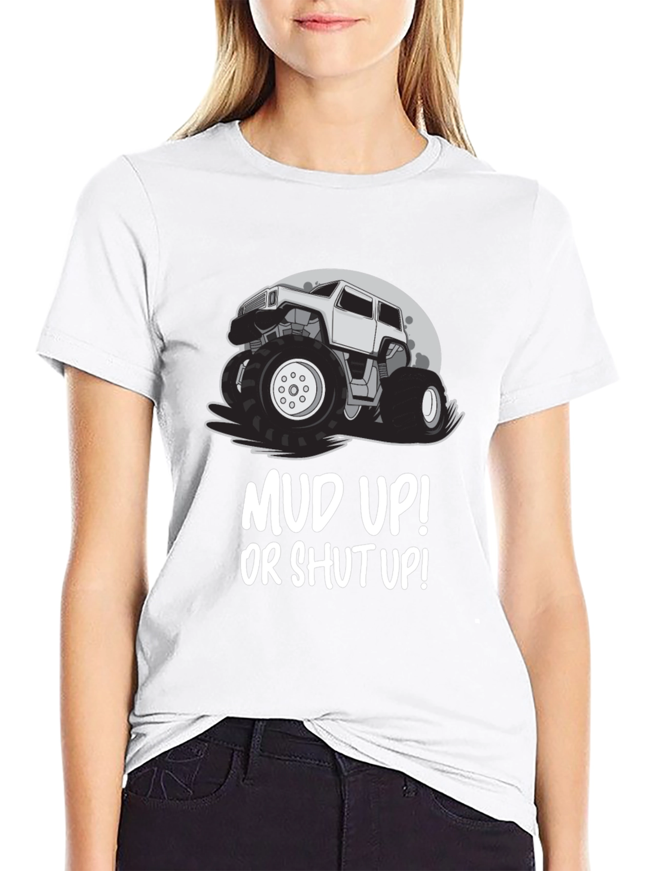 Mud Up! Monster Truck Graphic T-Shirt