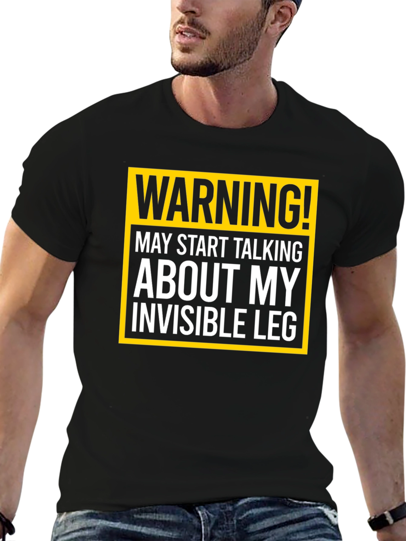 Warning Invisible Leg T-Shirt