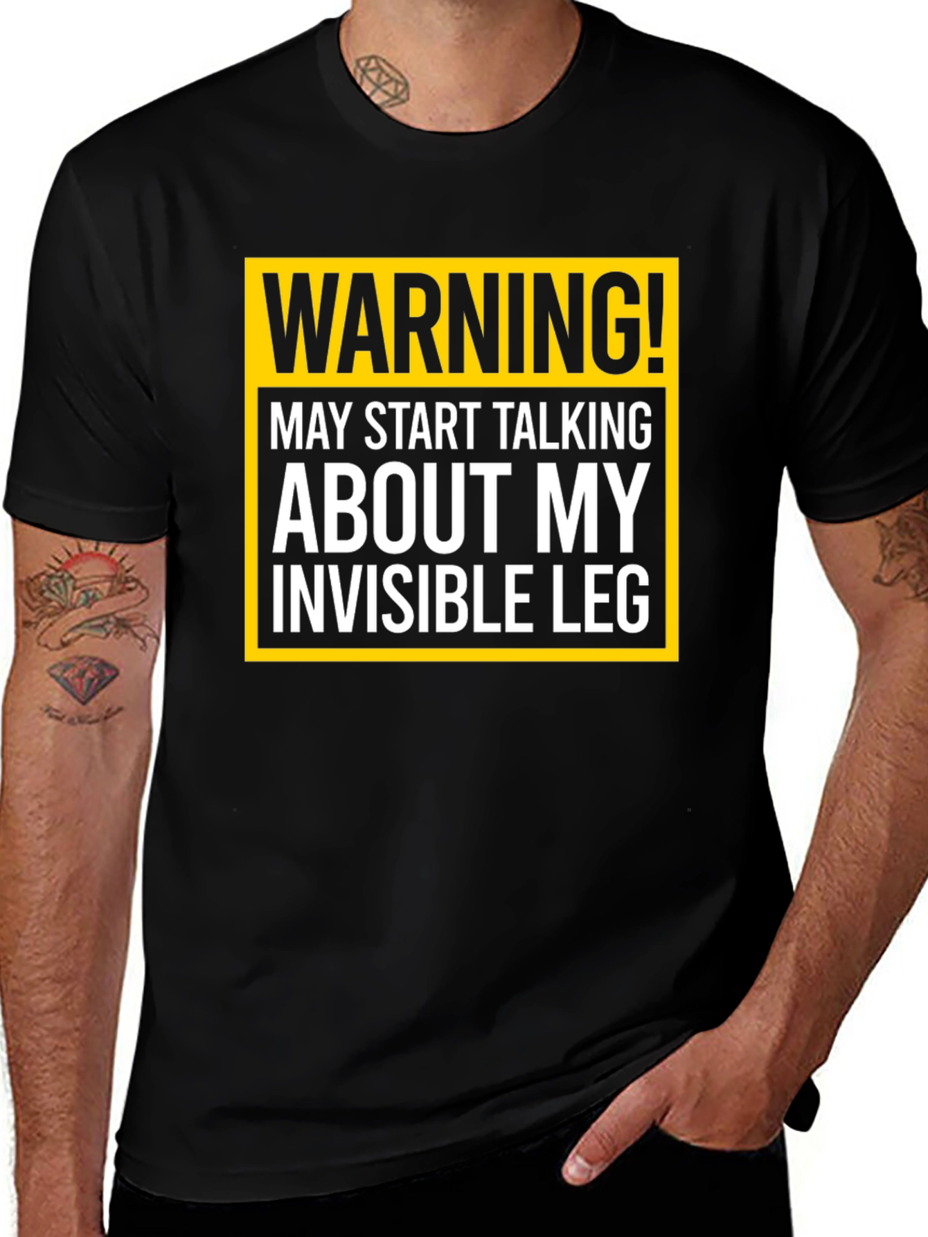 Warning Invisible Leg T-Shirt