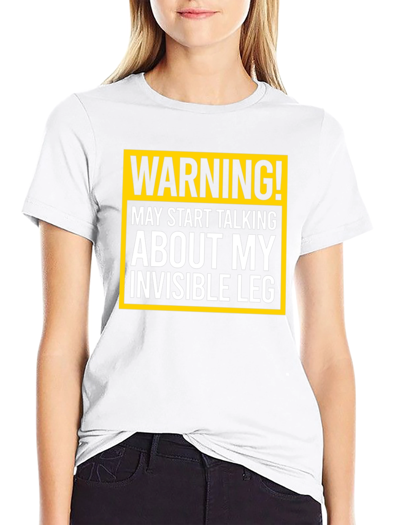 Warning Invisible Leg T-Shirt