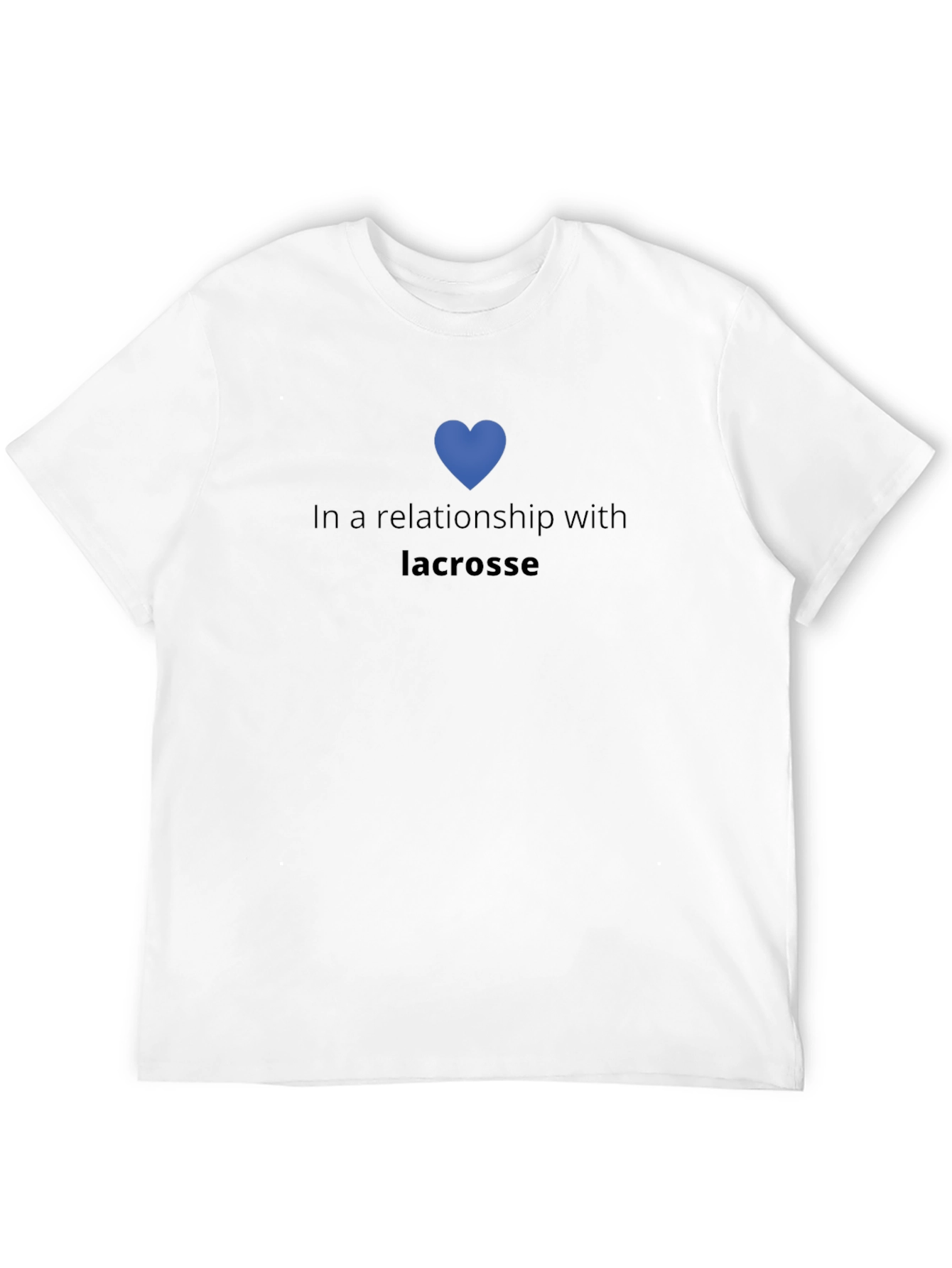 Lacrosse Relationship Black Graphic Tee
