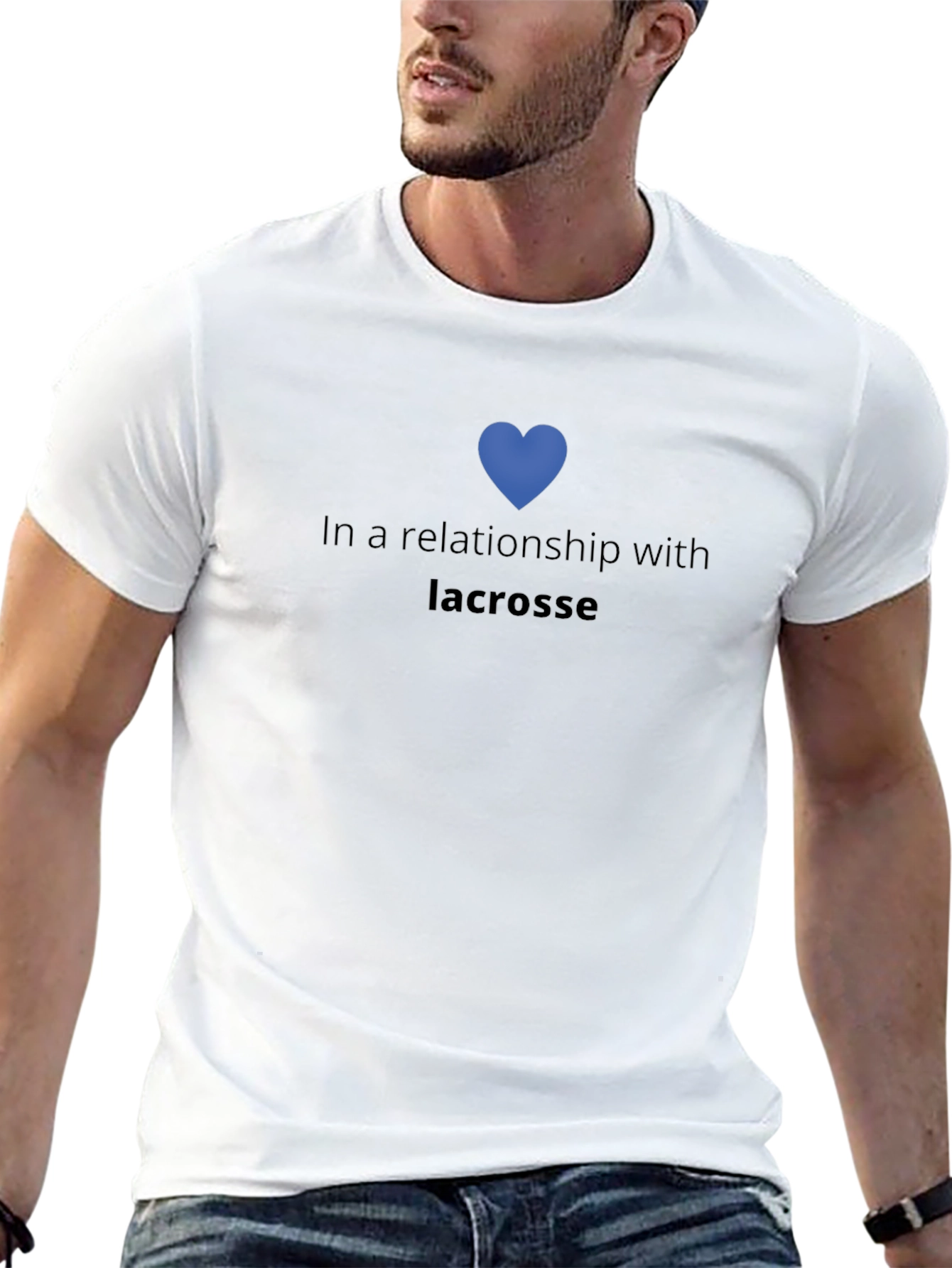 Lacrosse Relationship Black Graphic Tee