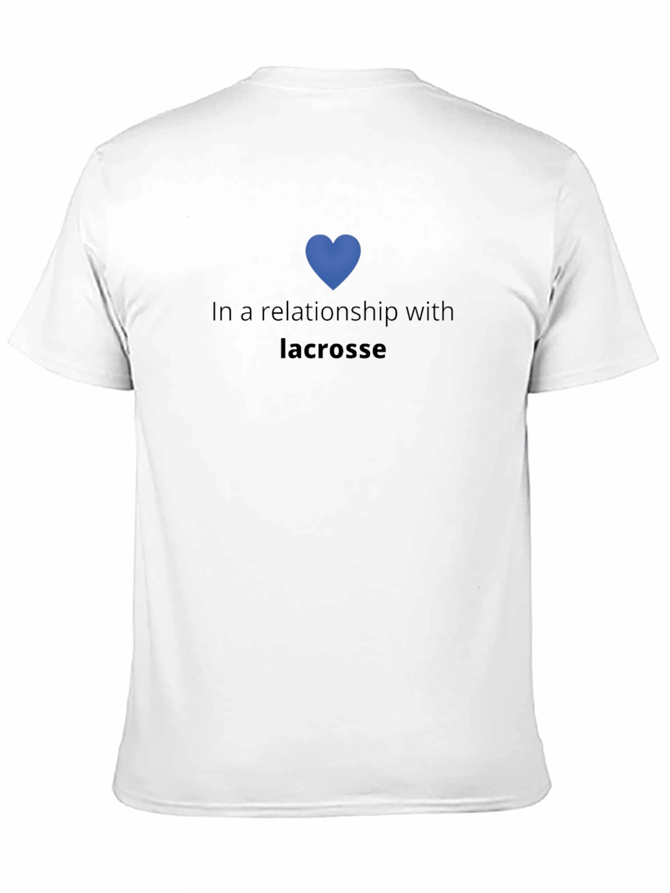 Lacrosse Relationship Black Graphic Tee