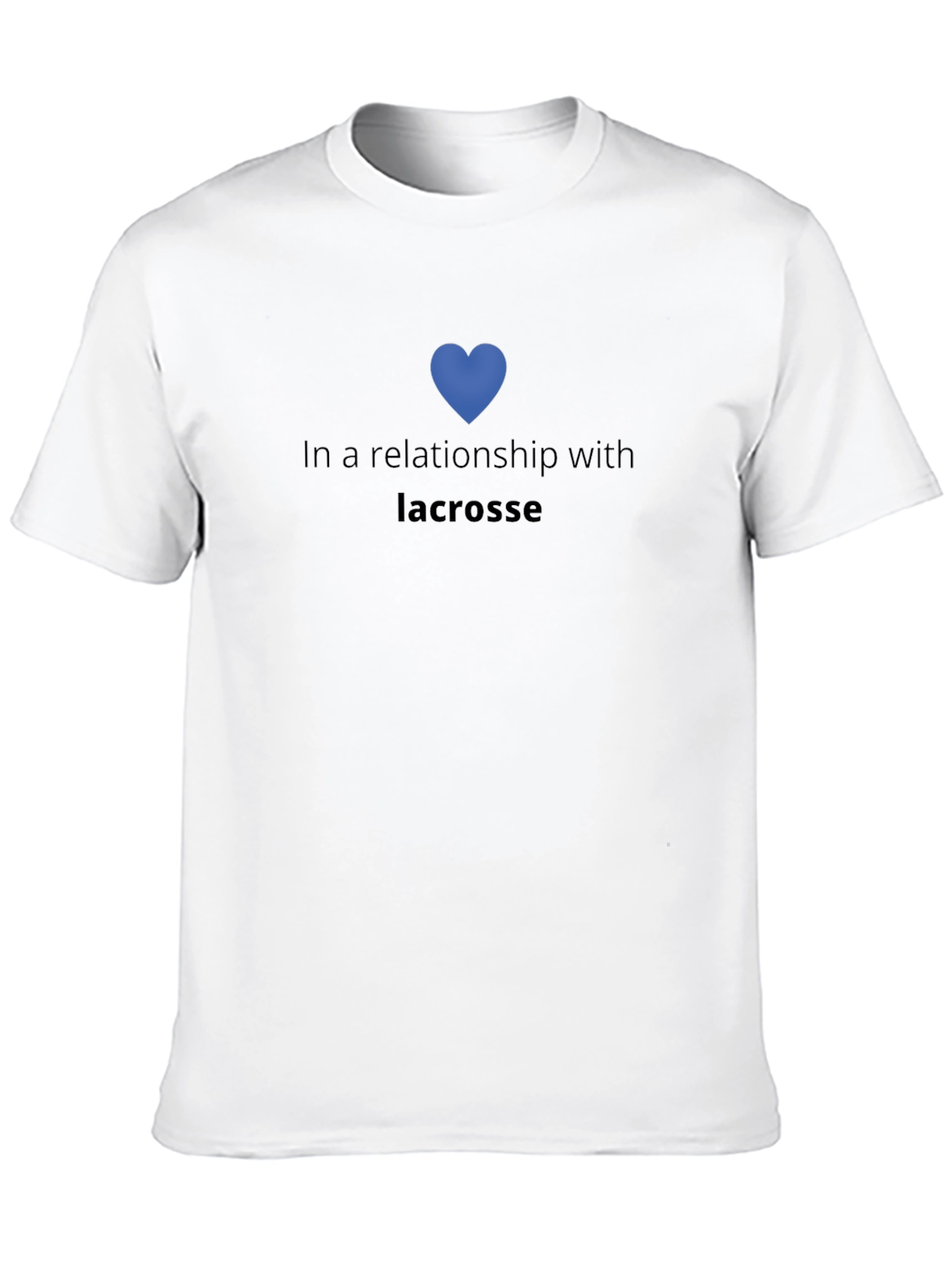 Lacrosse Relationship Black Graphic Tee